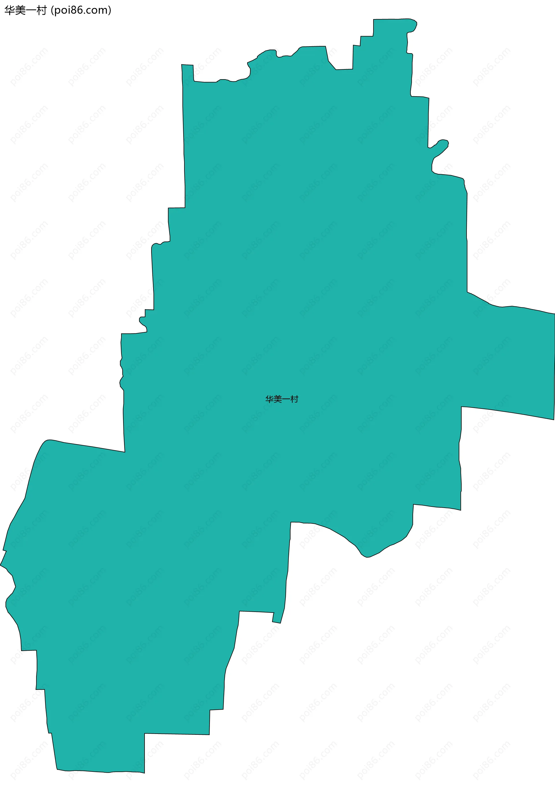 华美一村边界地图