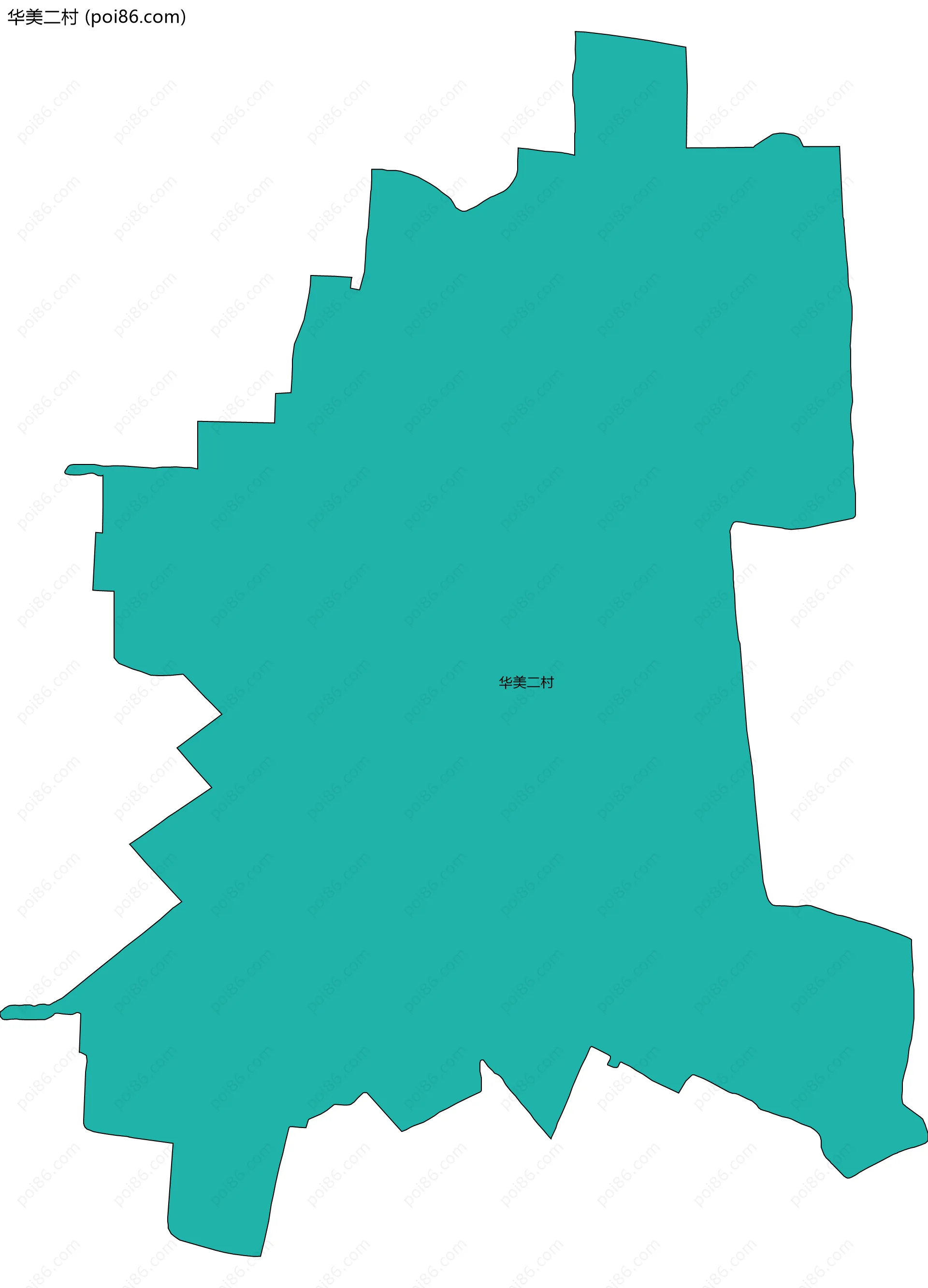 华美二村边界地图