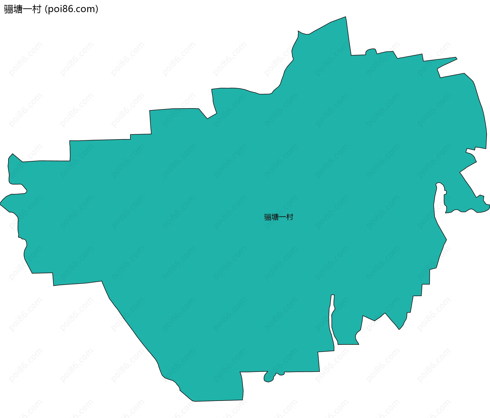 骊塘一村边界地图