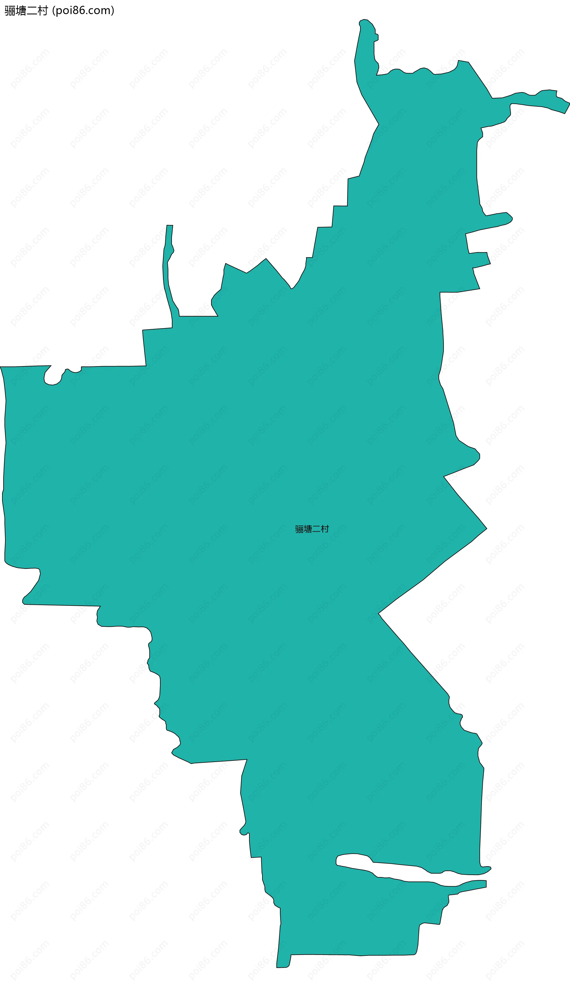 骊塘二村边界地图