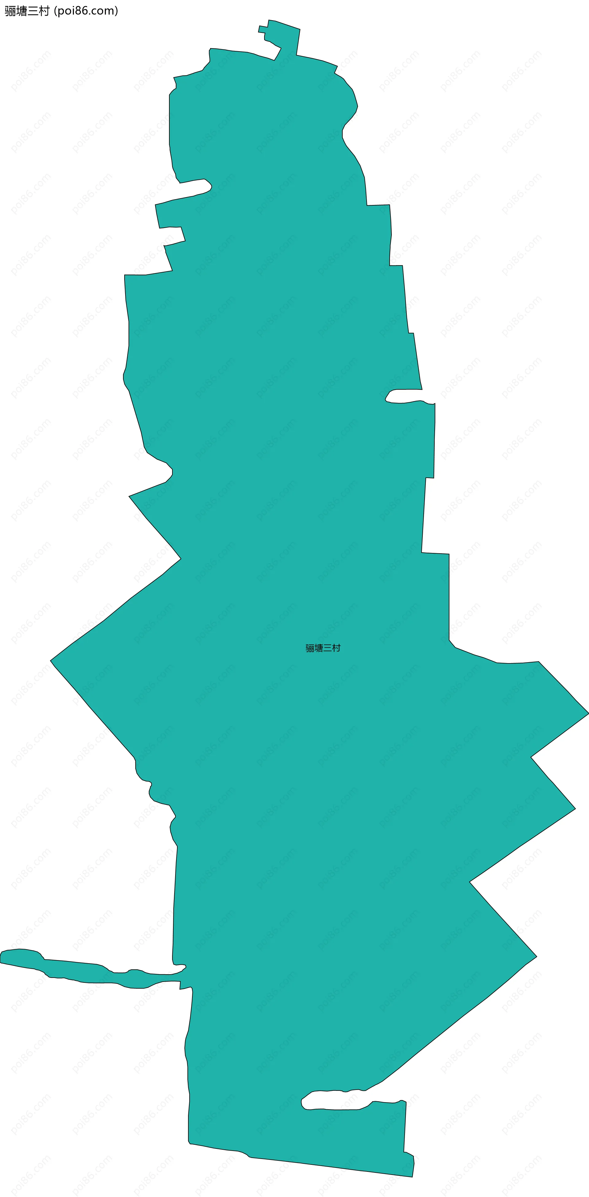 骊塘三村边界地图