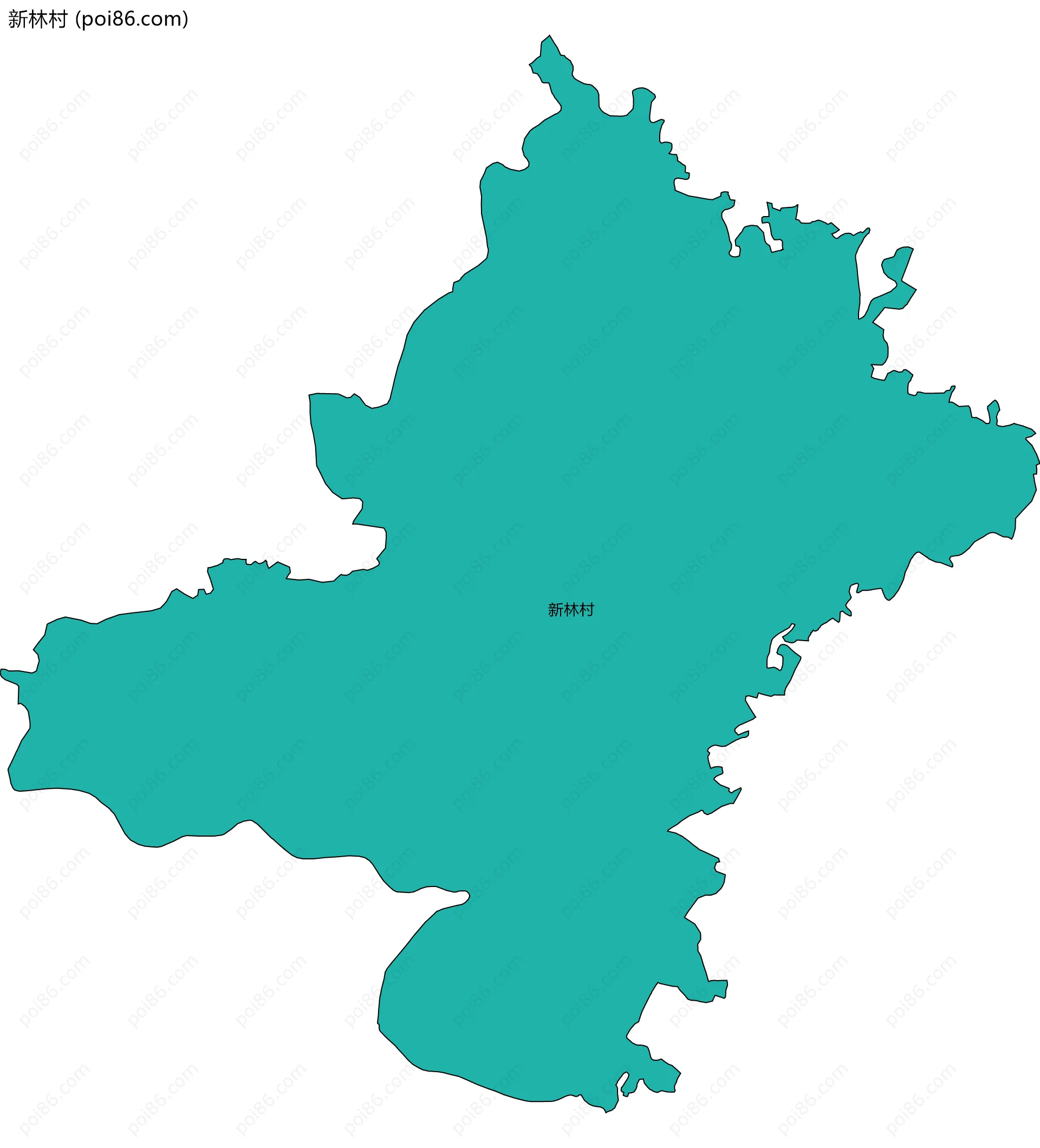 新林村边界地图