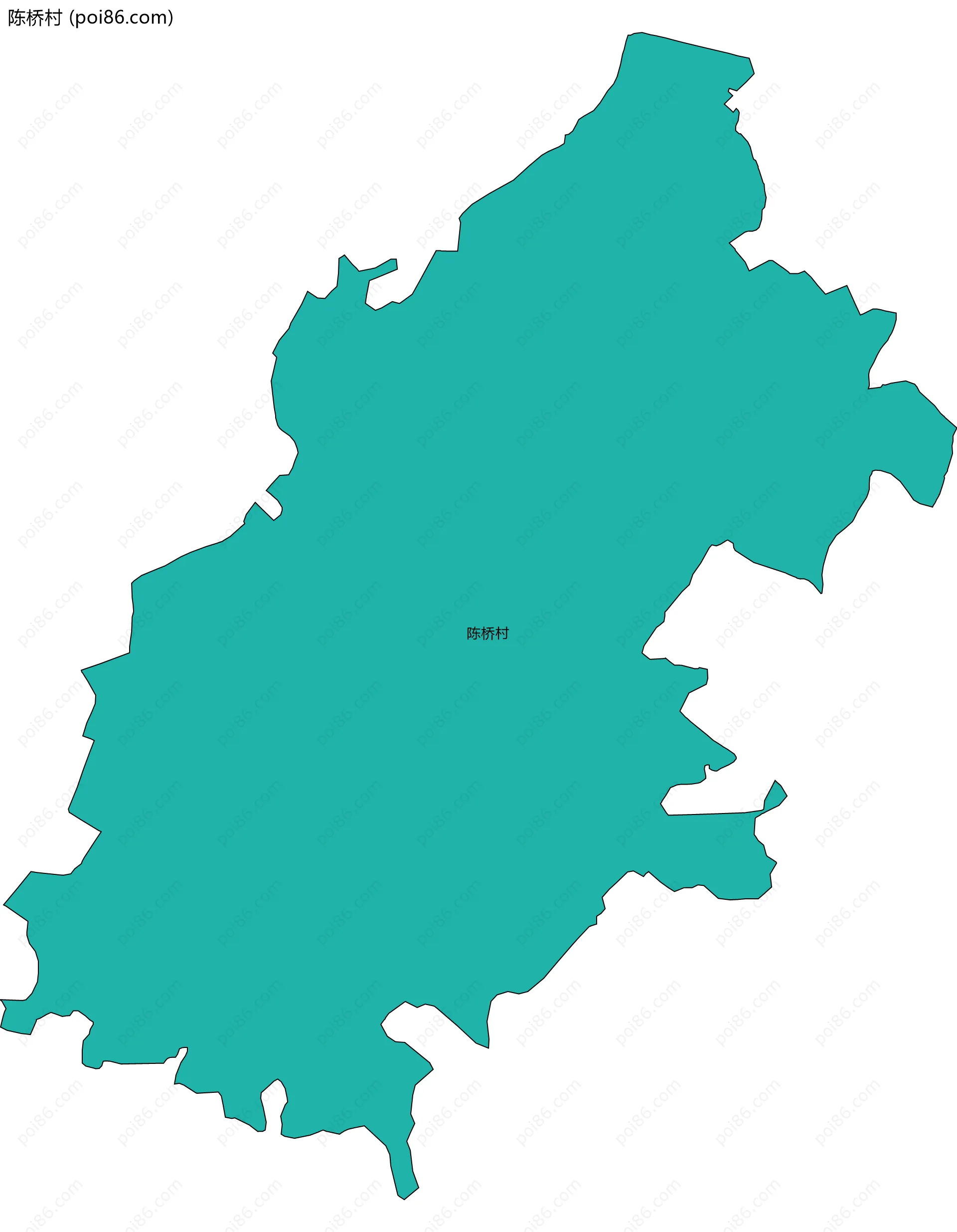 陈桥村边界地图