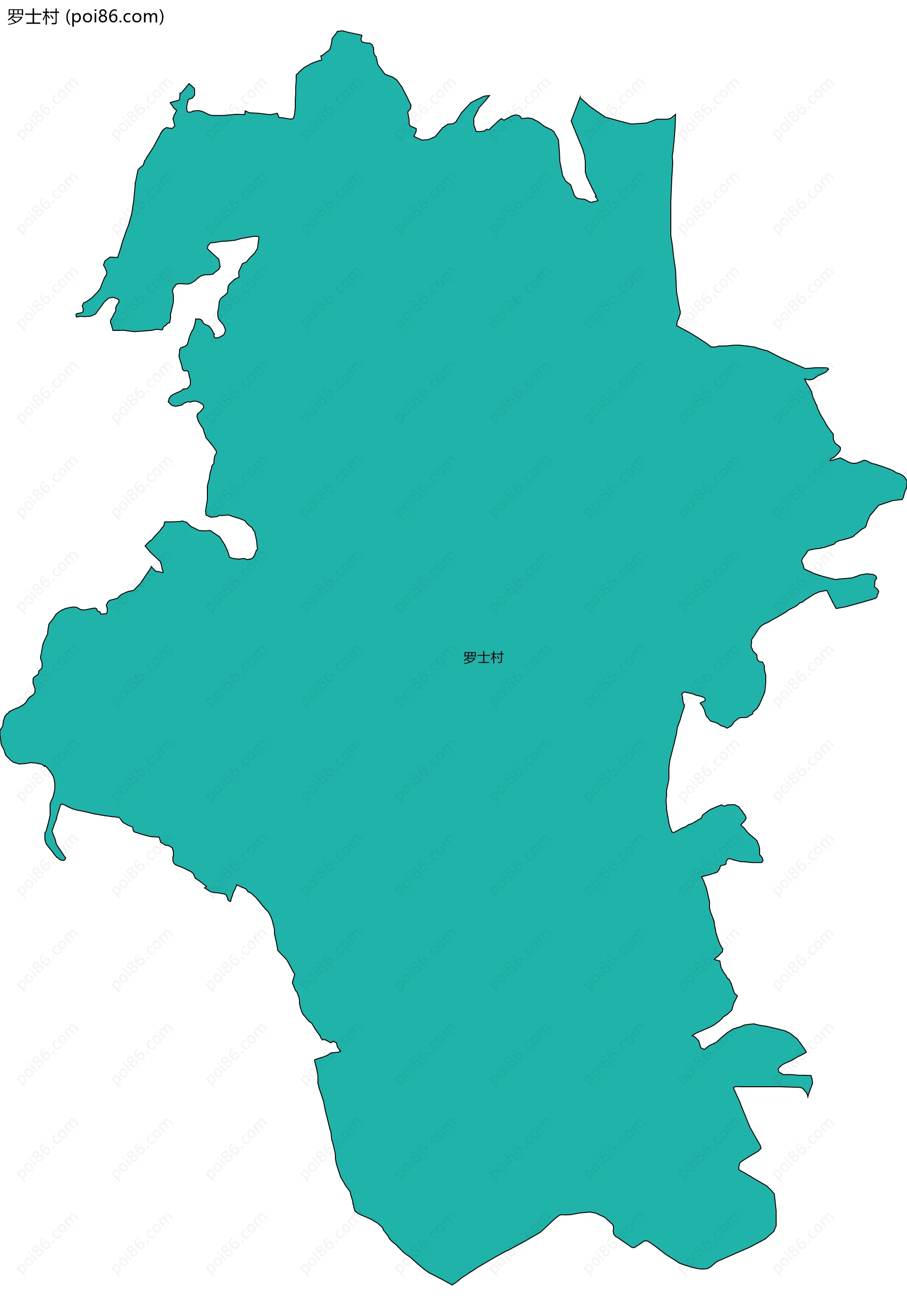 罗士村边界地图