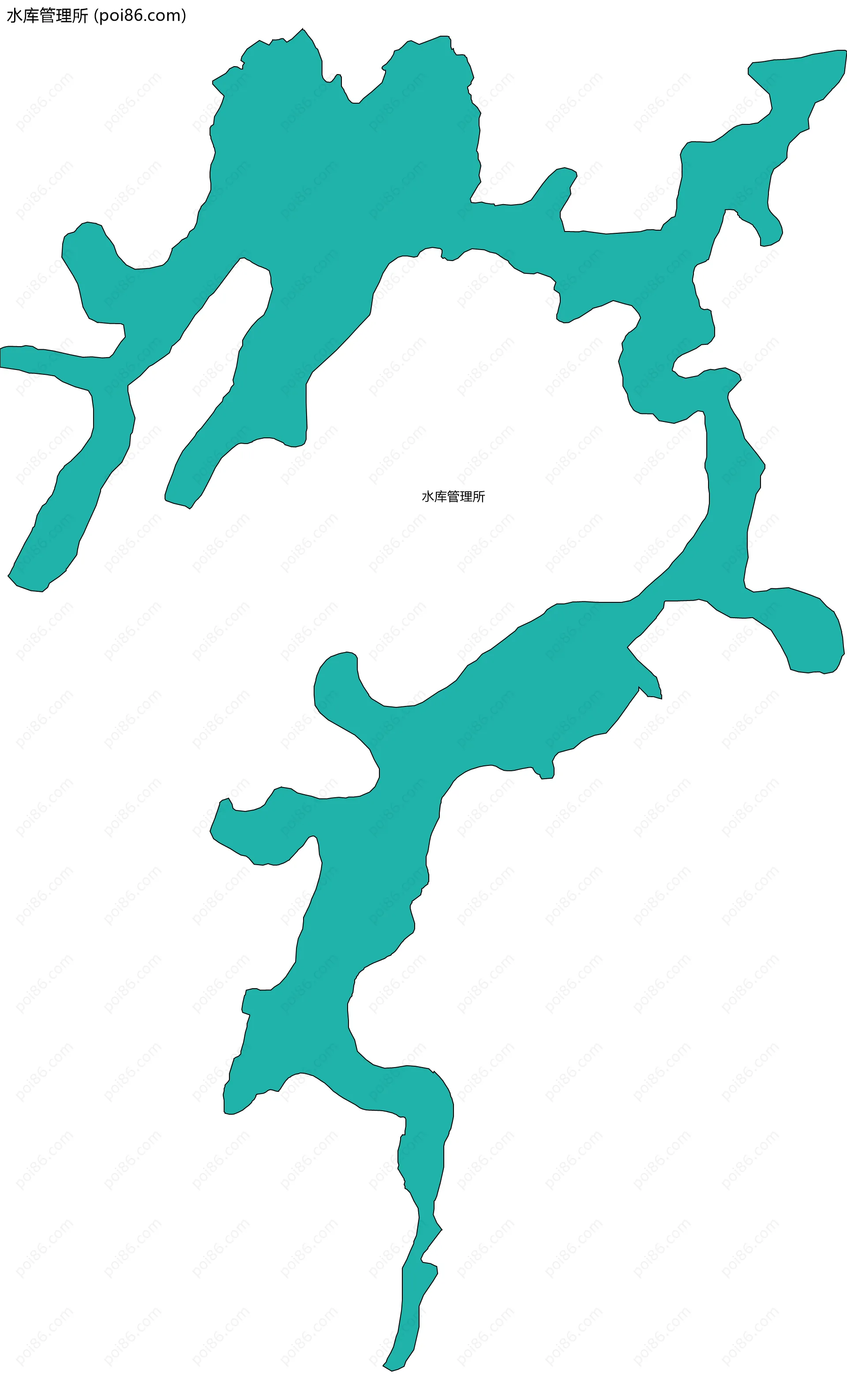 水库管理所边界地图