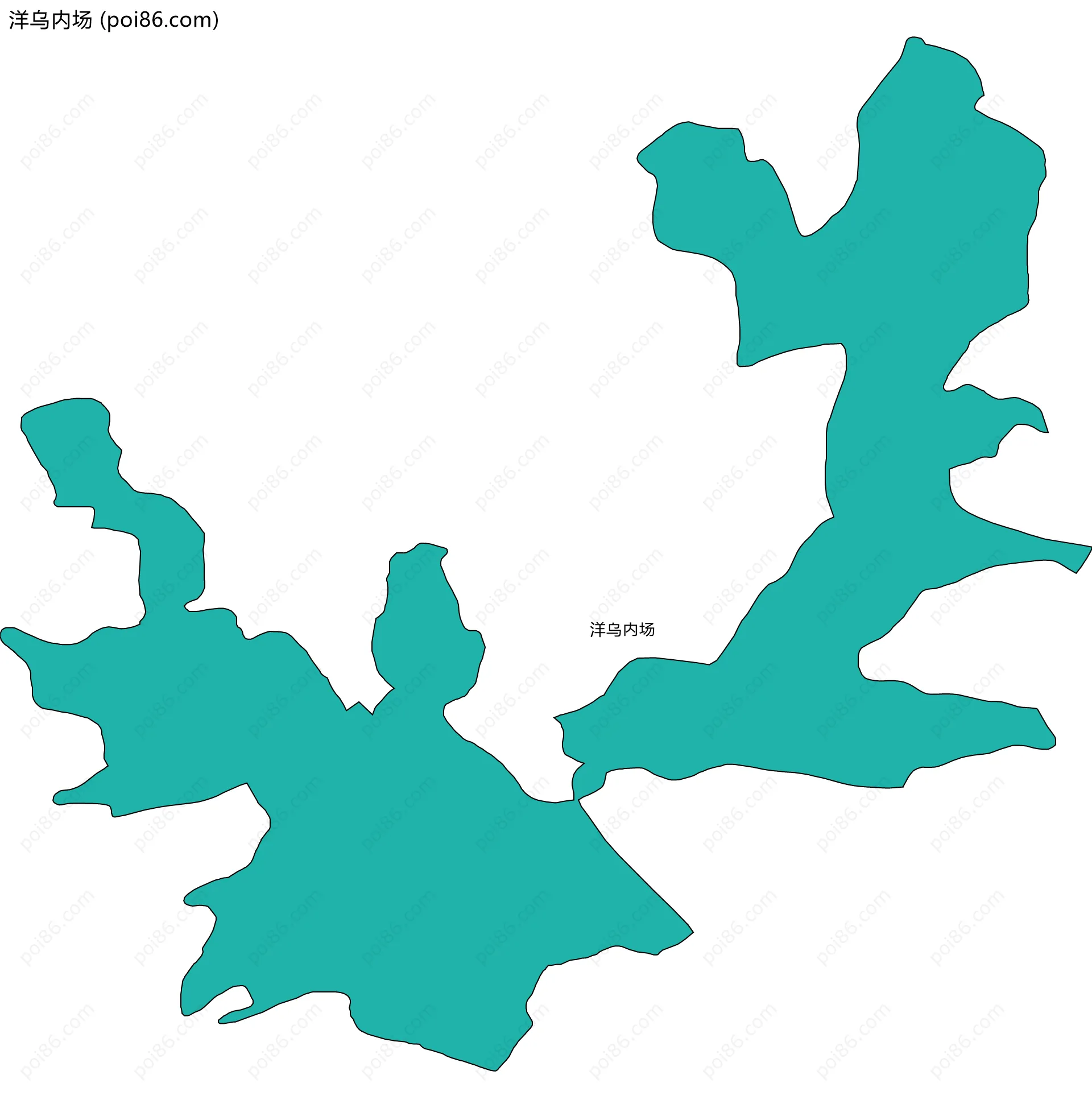 洋乌内场边界地图