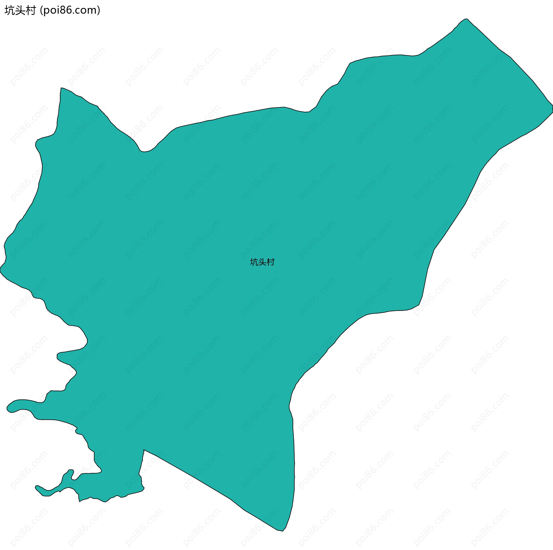 坑头村边界地图