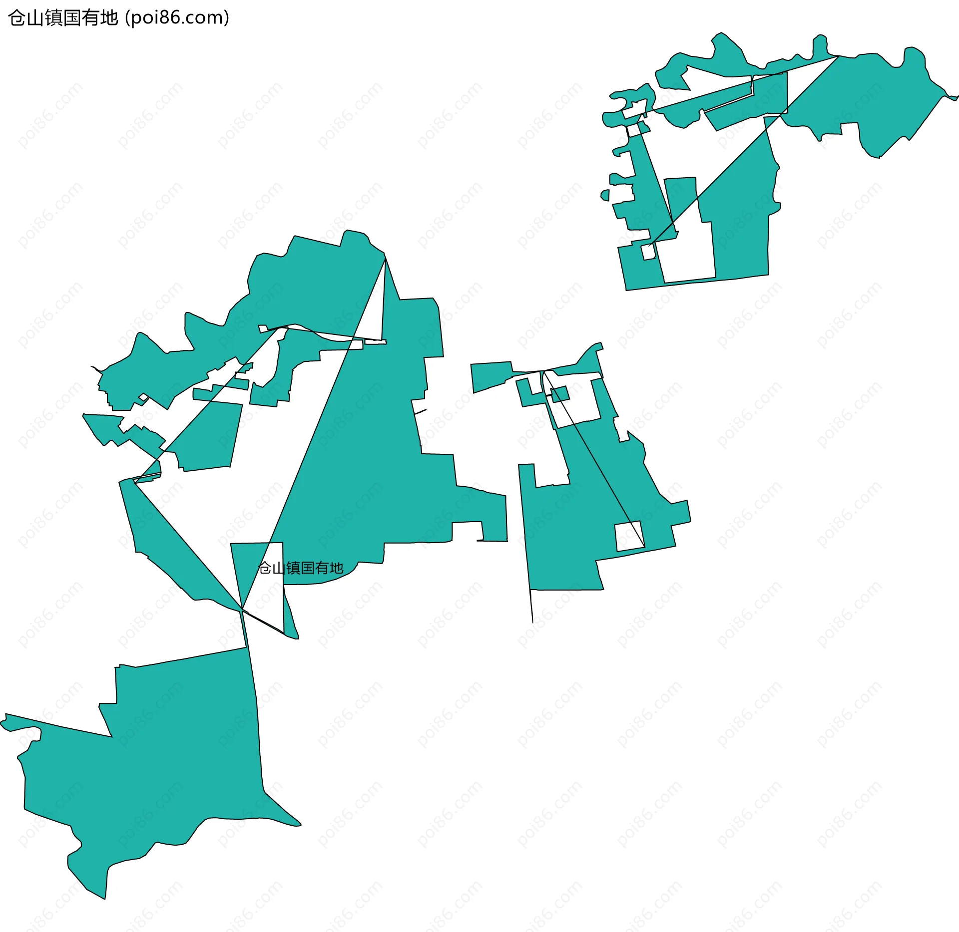 仓山镇国有地边界地图