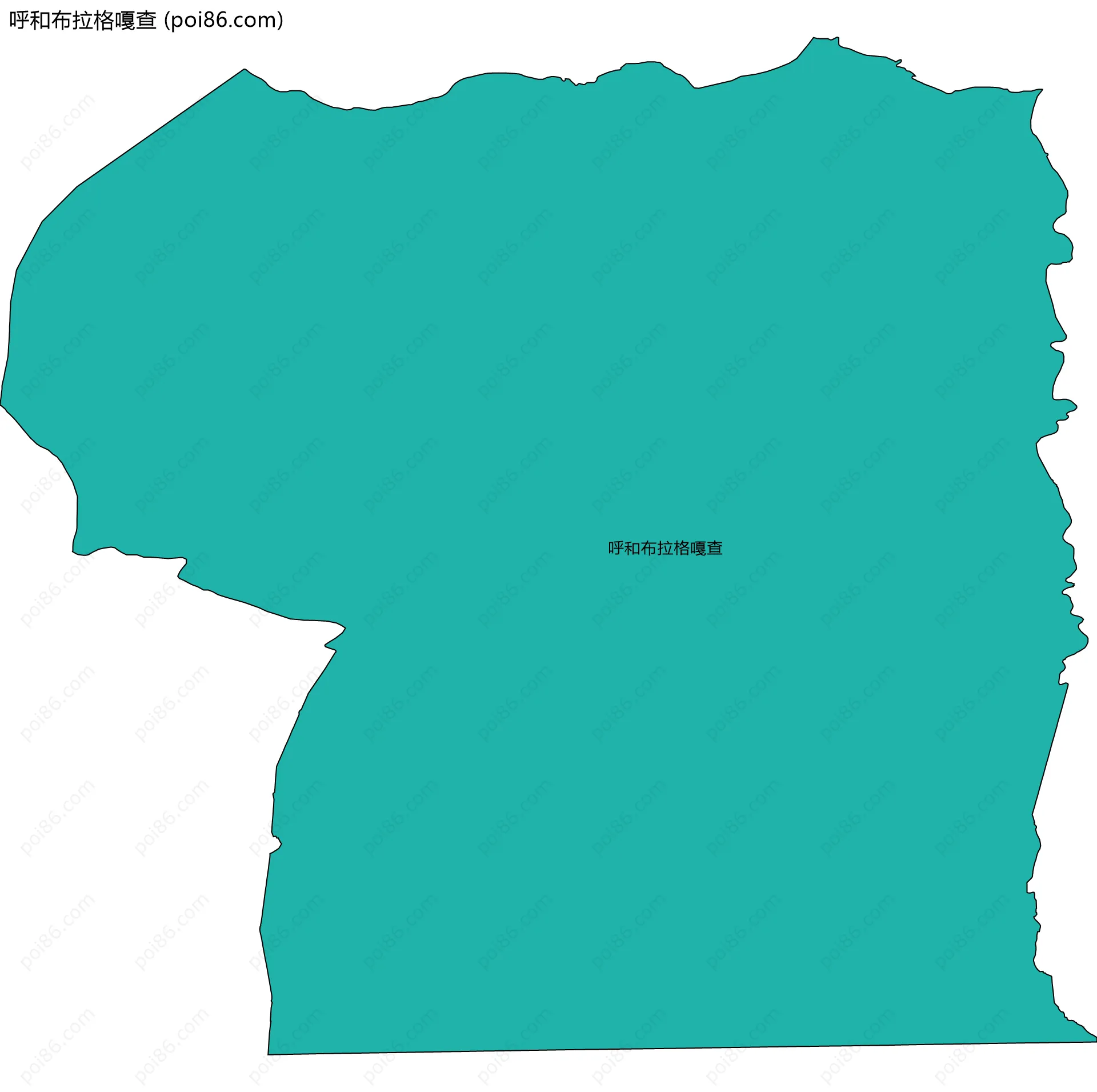 呼和布拉格嘎查边界地图