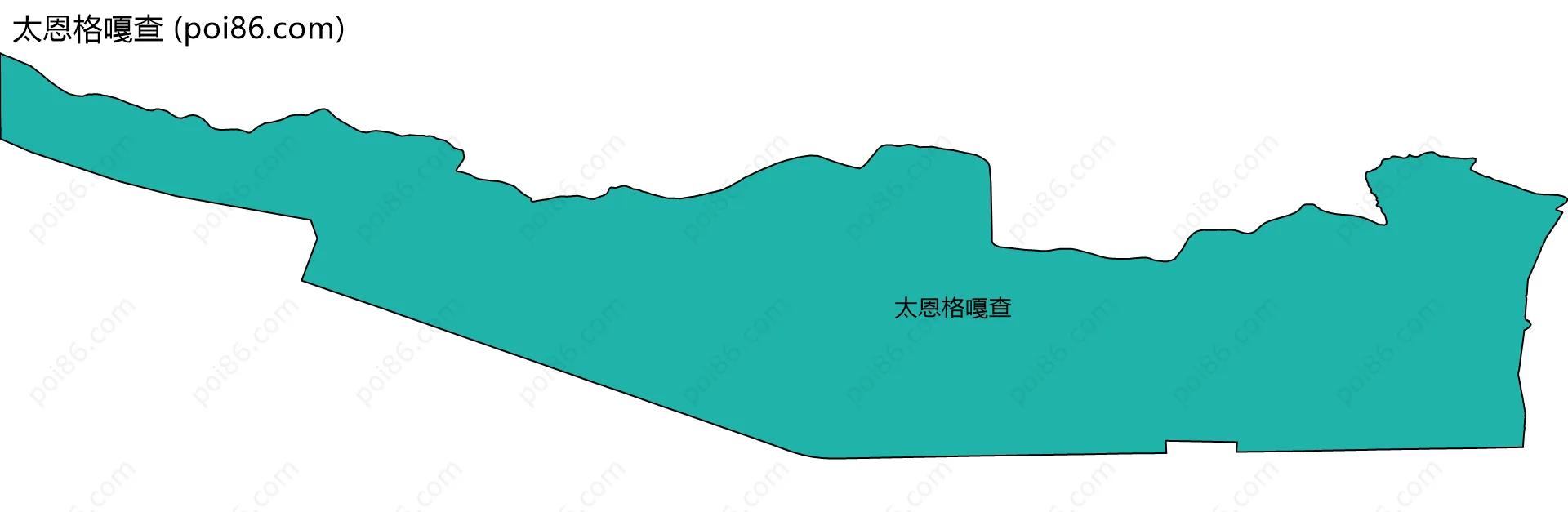 太恩格嘎查边界地图