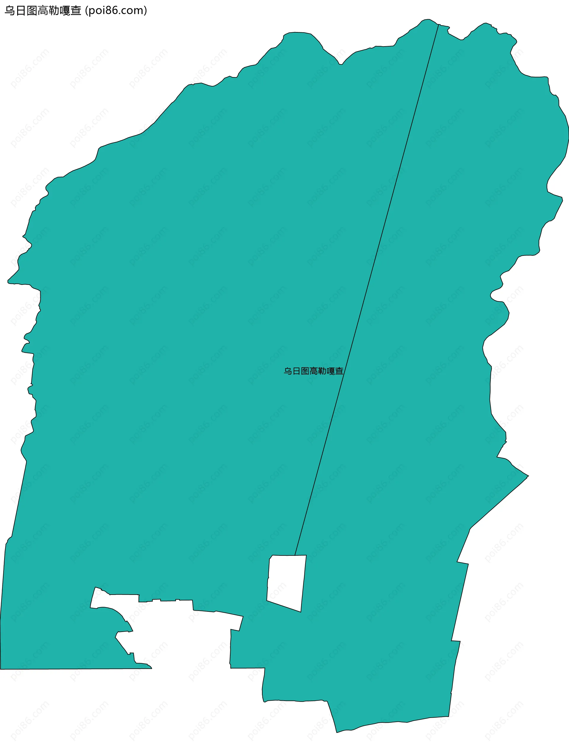 乌日图高勒嘎查边界地图