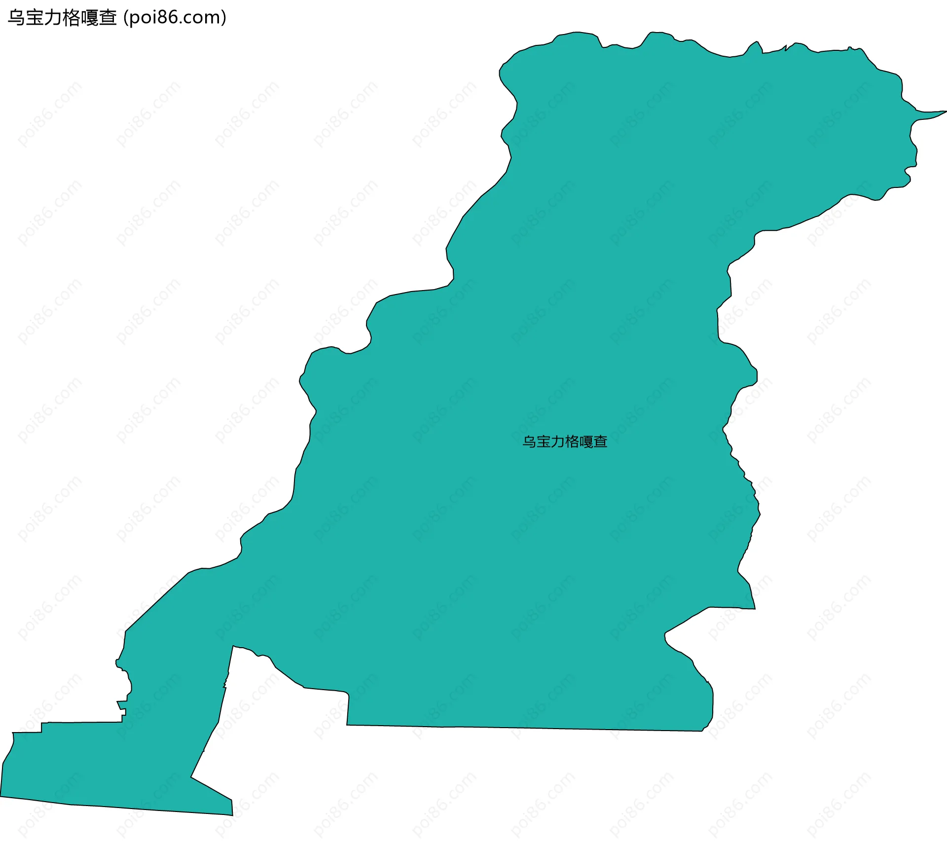 乌宝力格嘎查边界地图