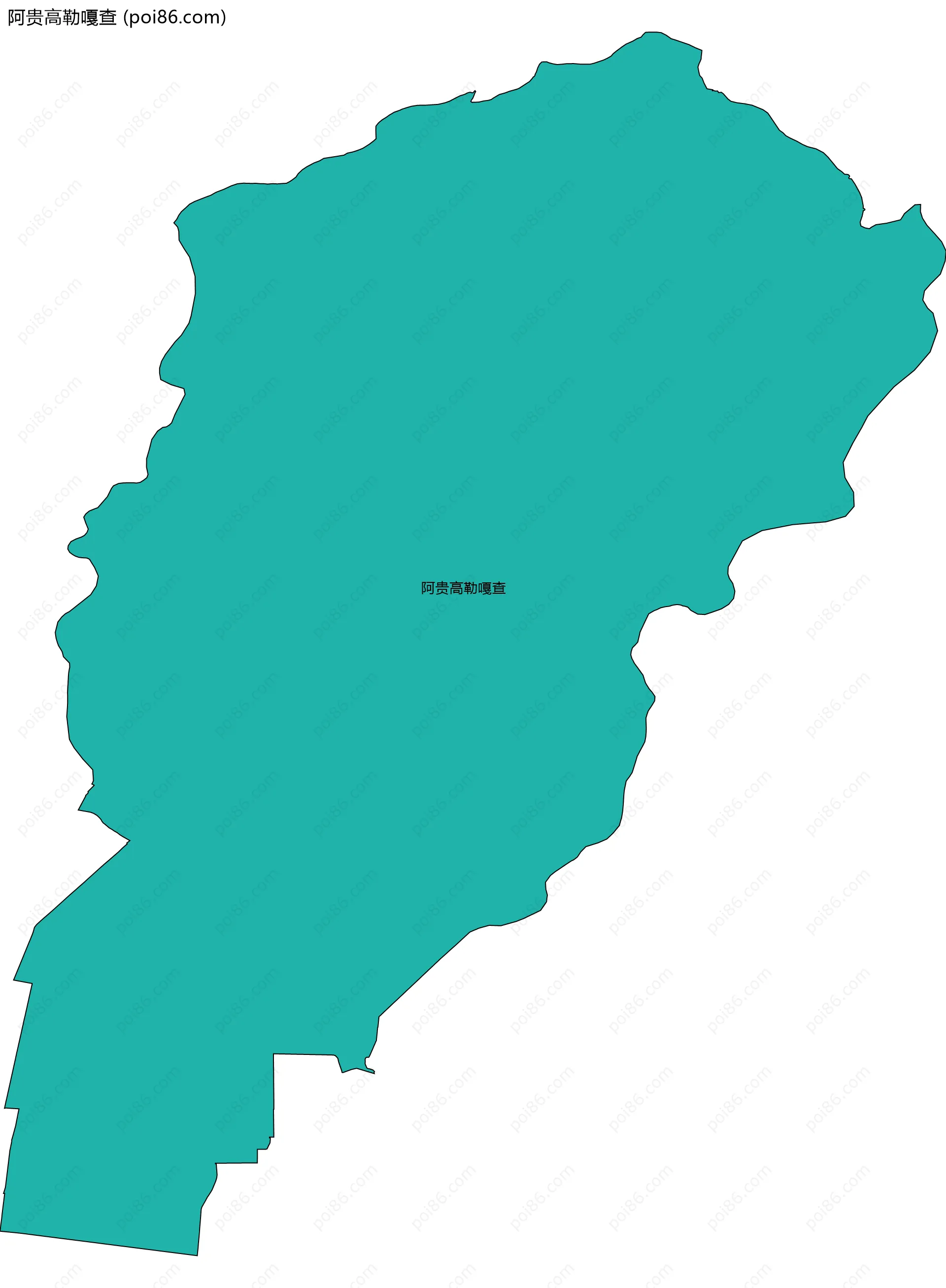 阿贵高勒嘎查边界地图