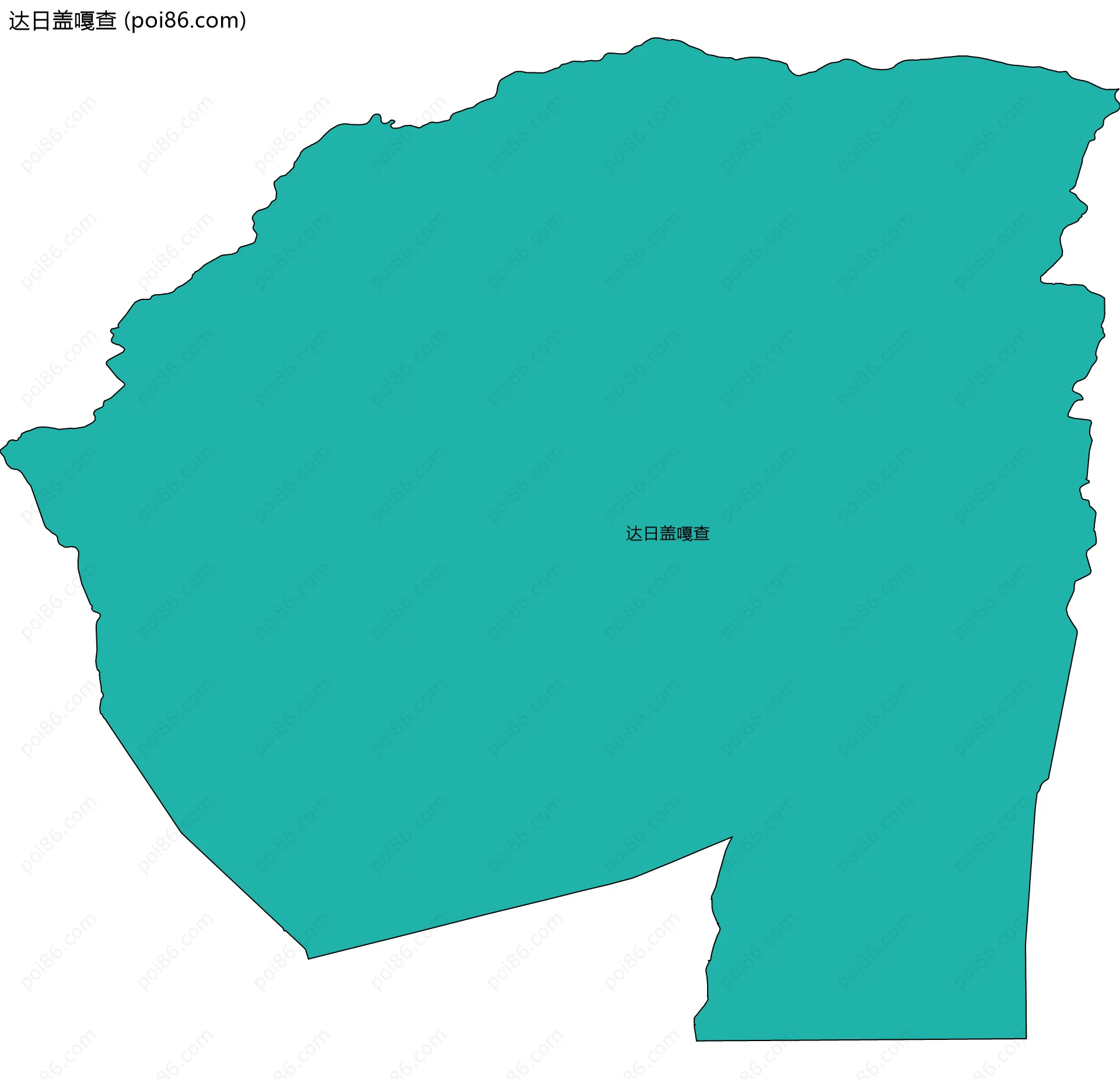 达日盖嘎查边界地图