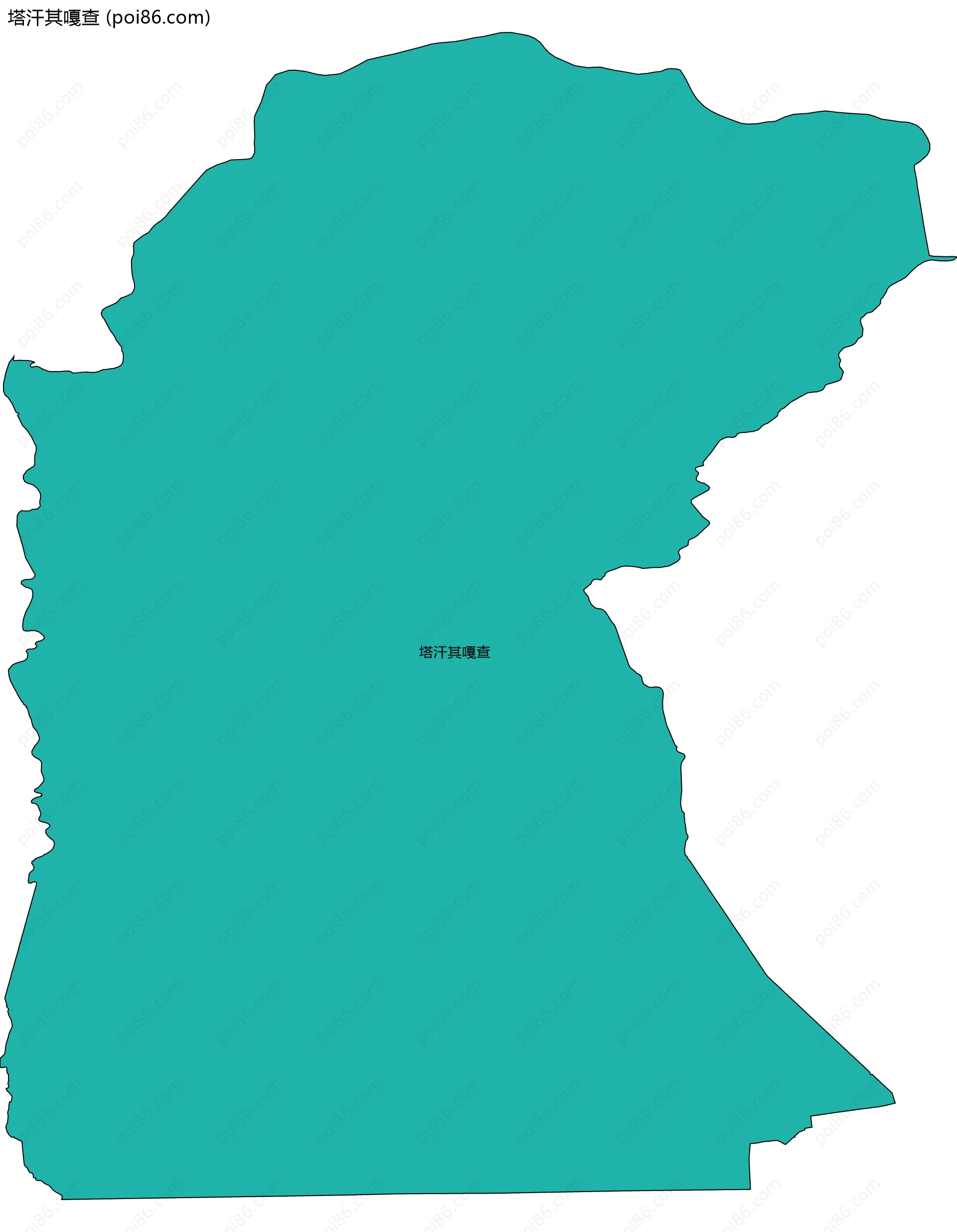 塔汗其嘎查边界地图