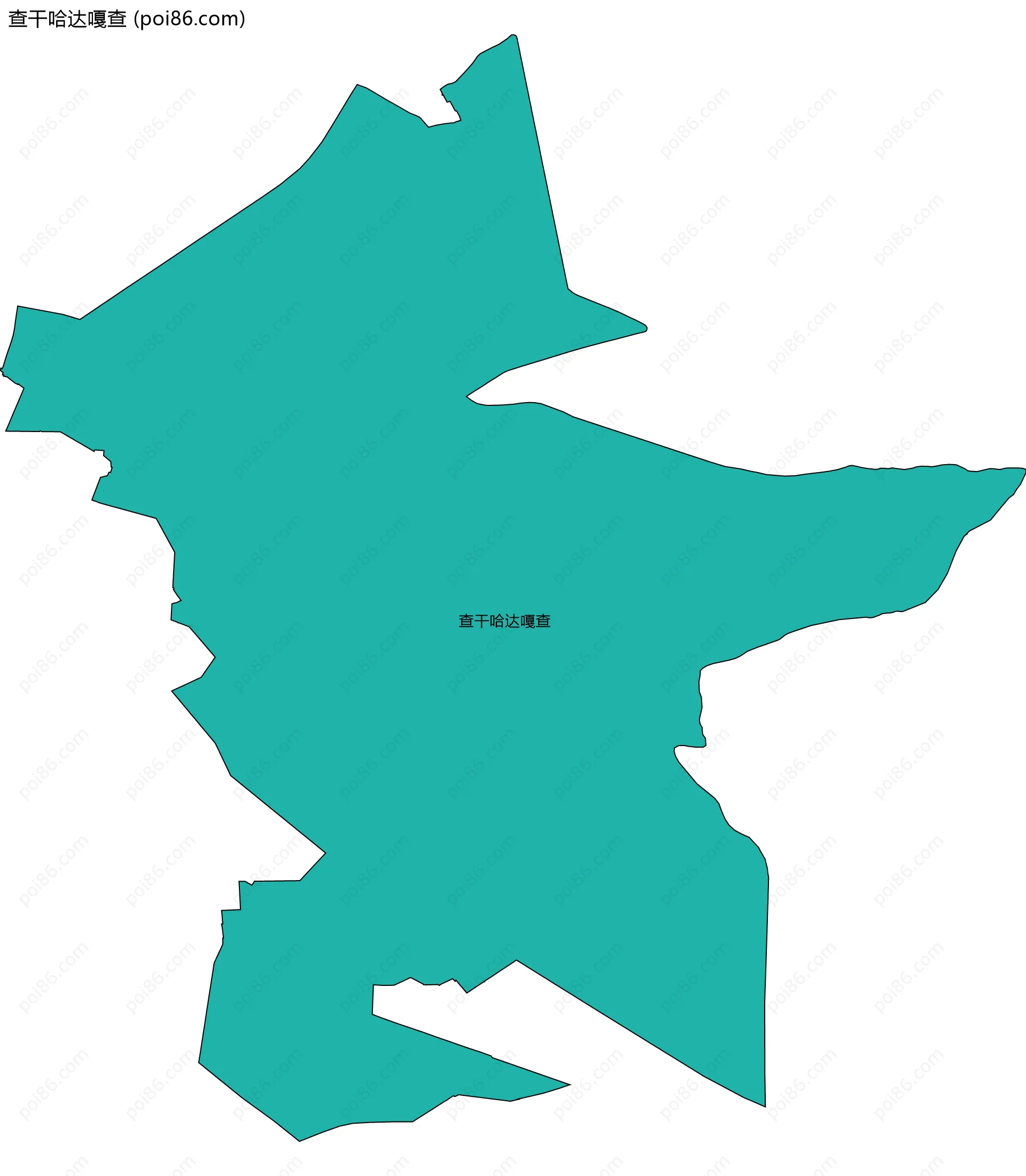 查干哈达嘎查边界地图