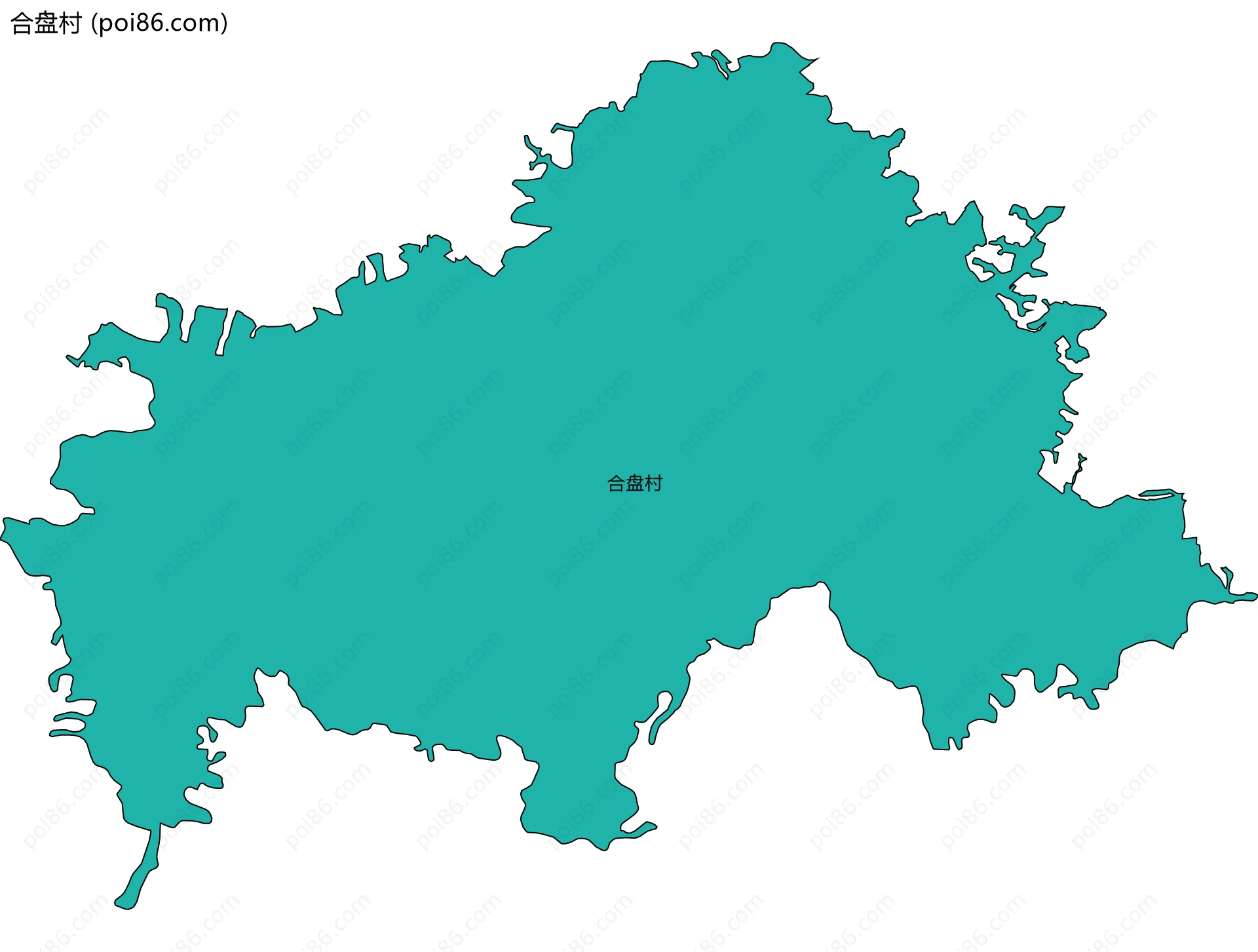 合盘村边界地图