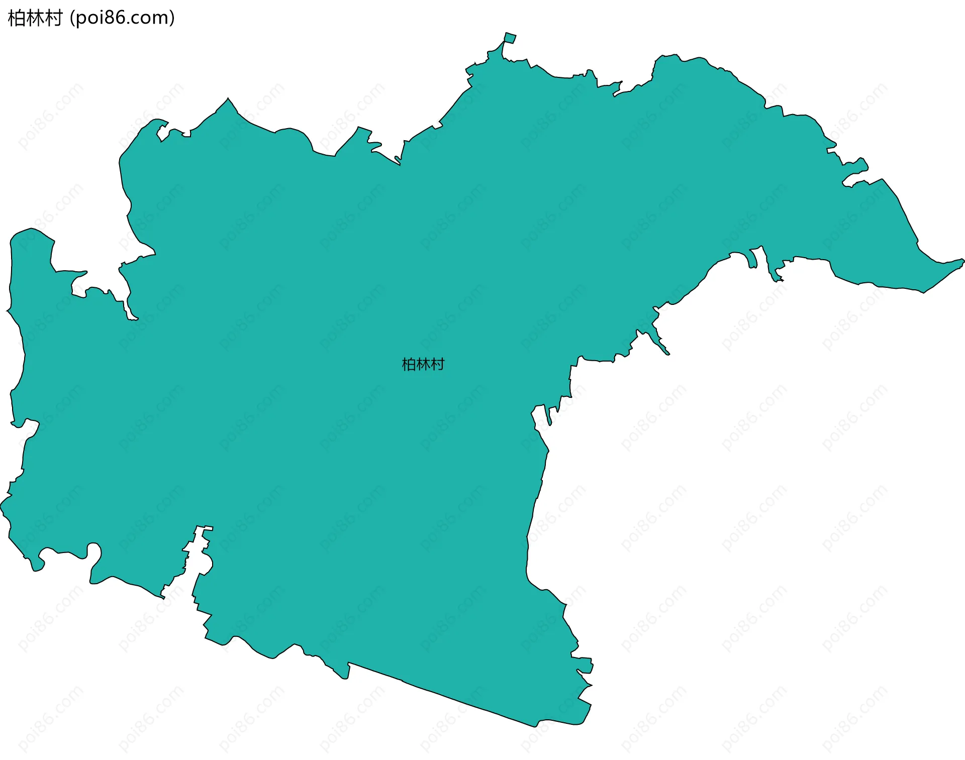 柏林村边界地图