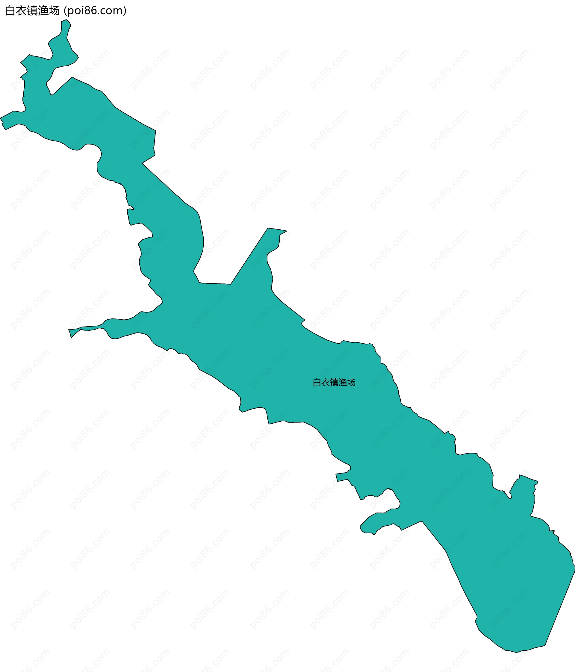 白衣镇渔场边界地图