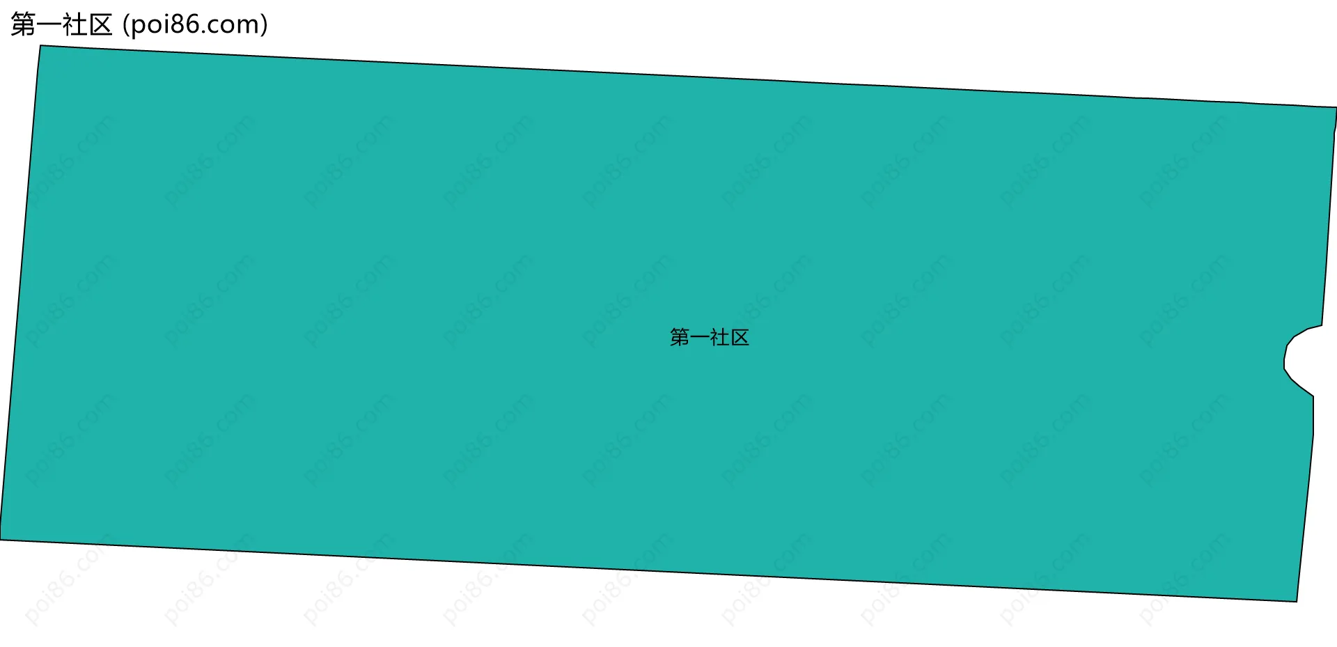 第一社区边界地图