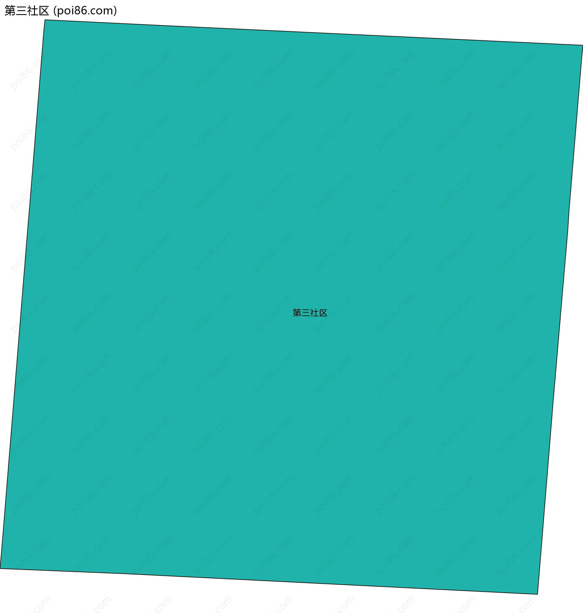 第三社区边界地图