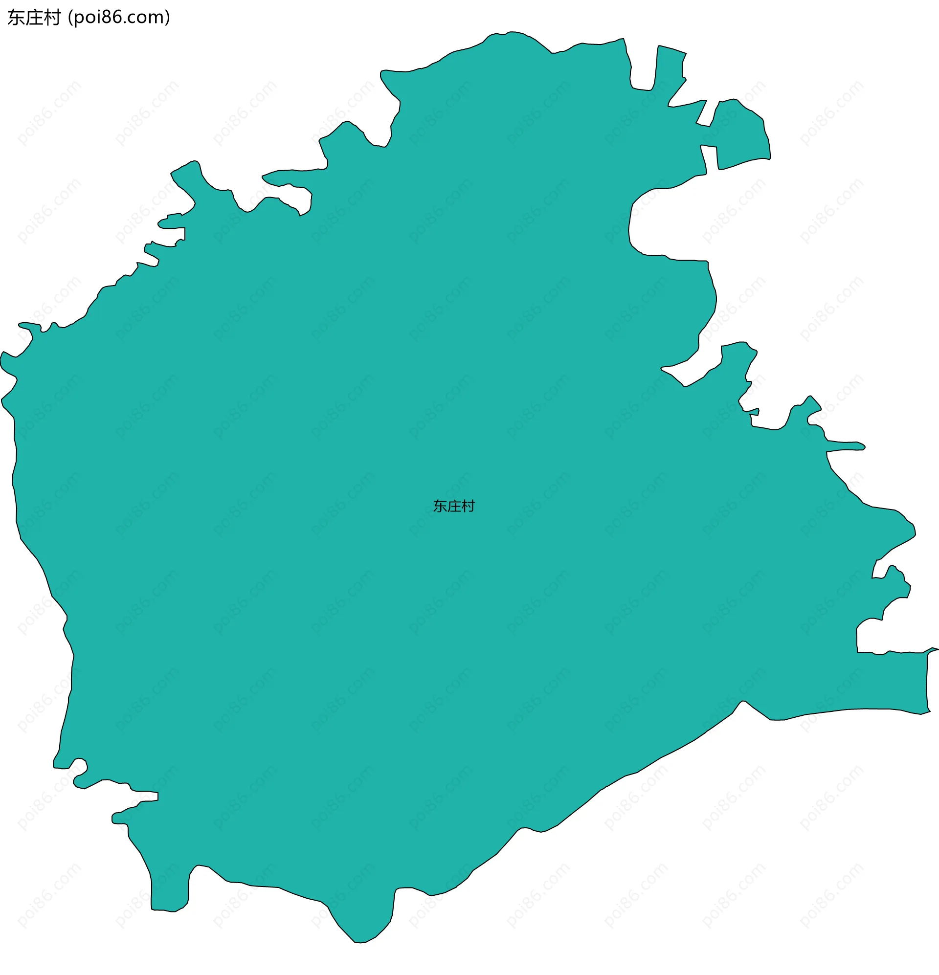 东庄村边界地图
