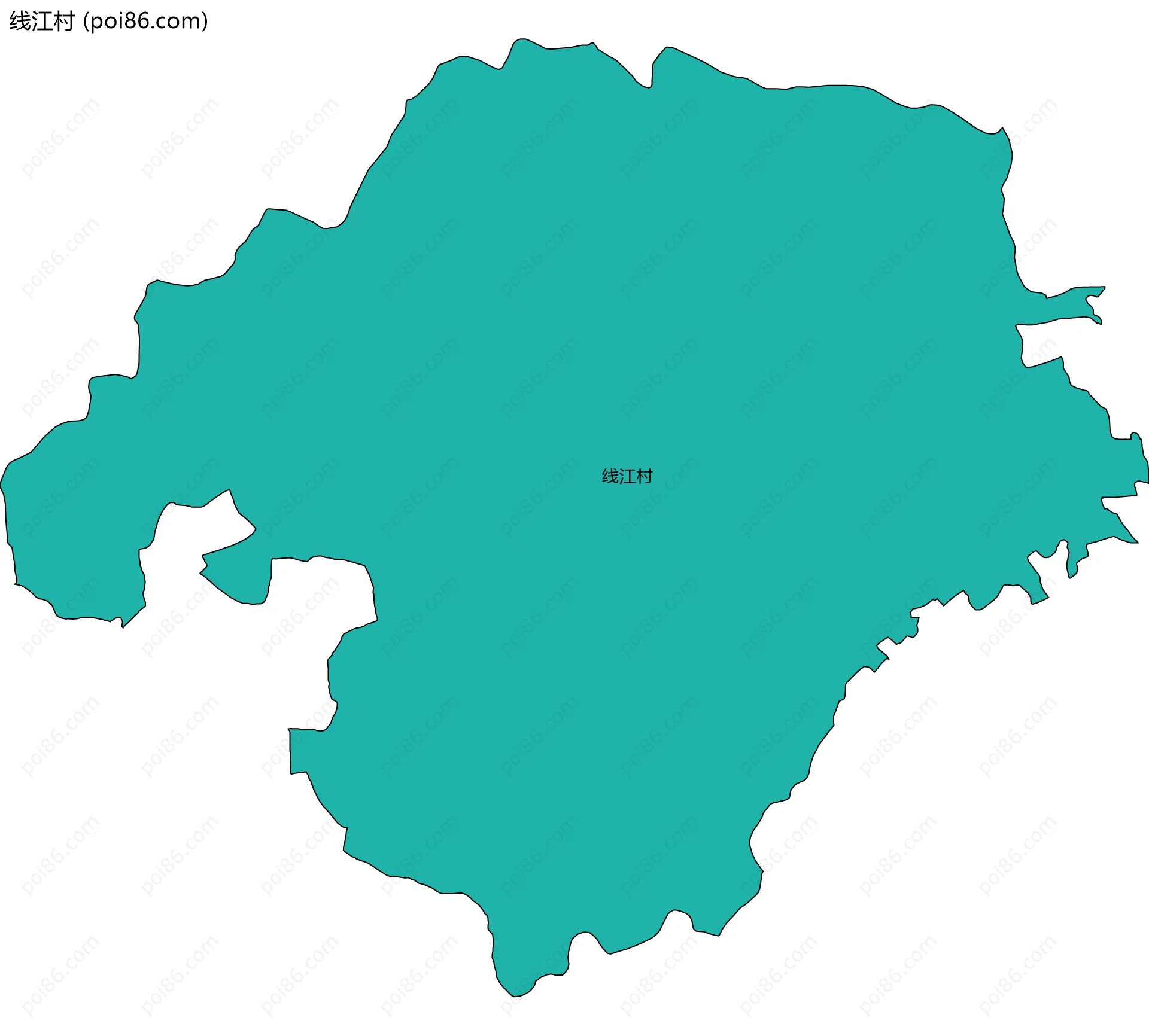 线江村边界地图