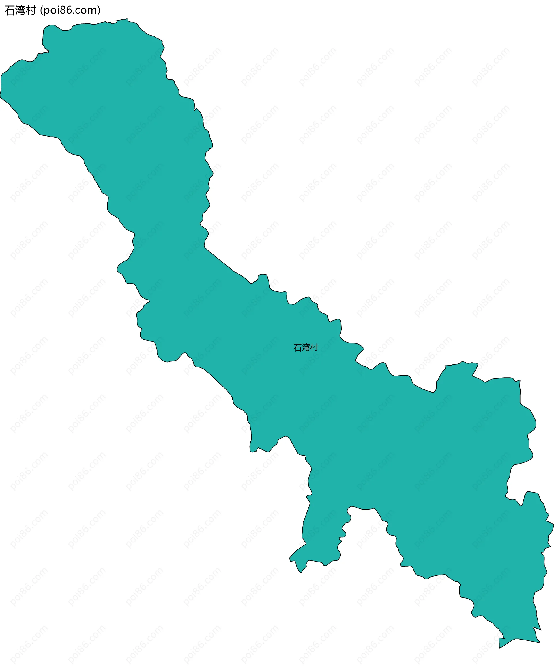 石湾村边界地图