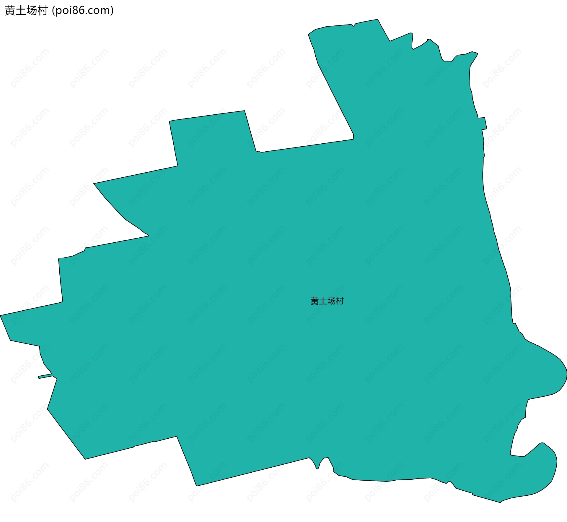 黄土场村边界地图