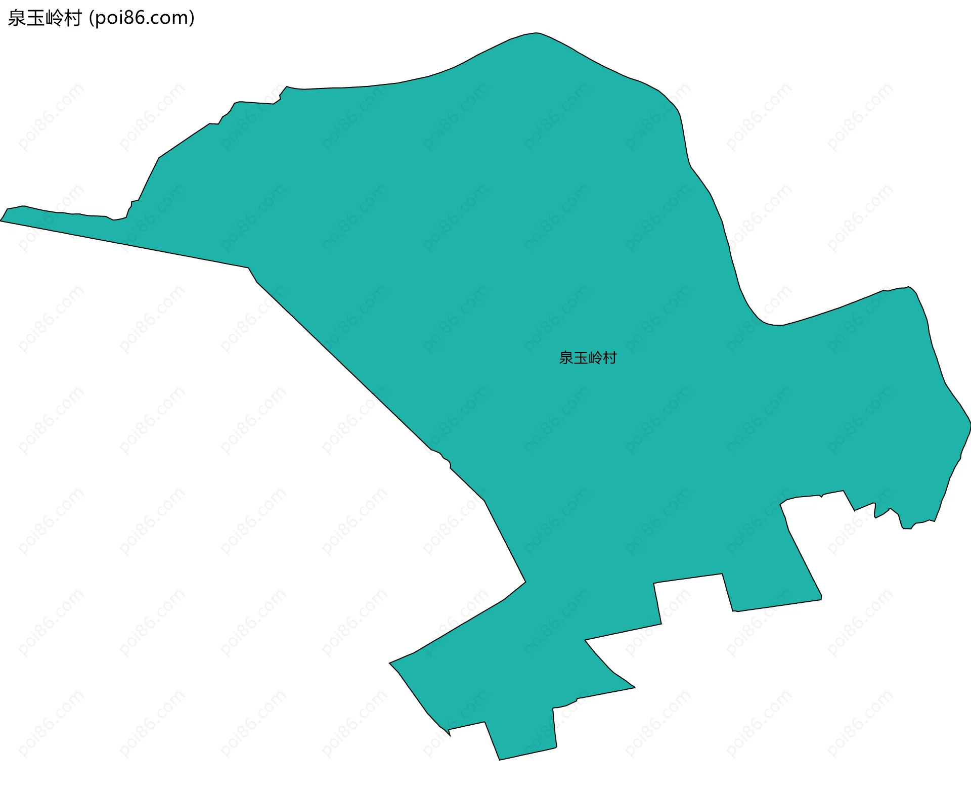 泉玉岭村边界地图