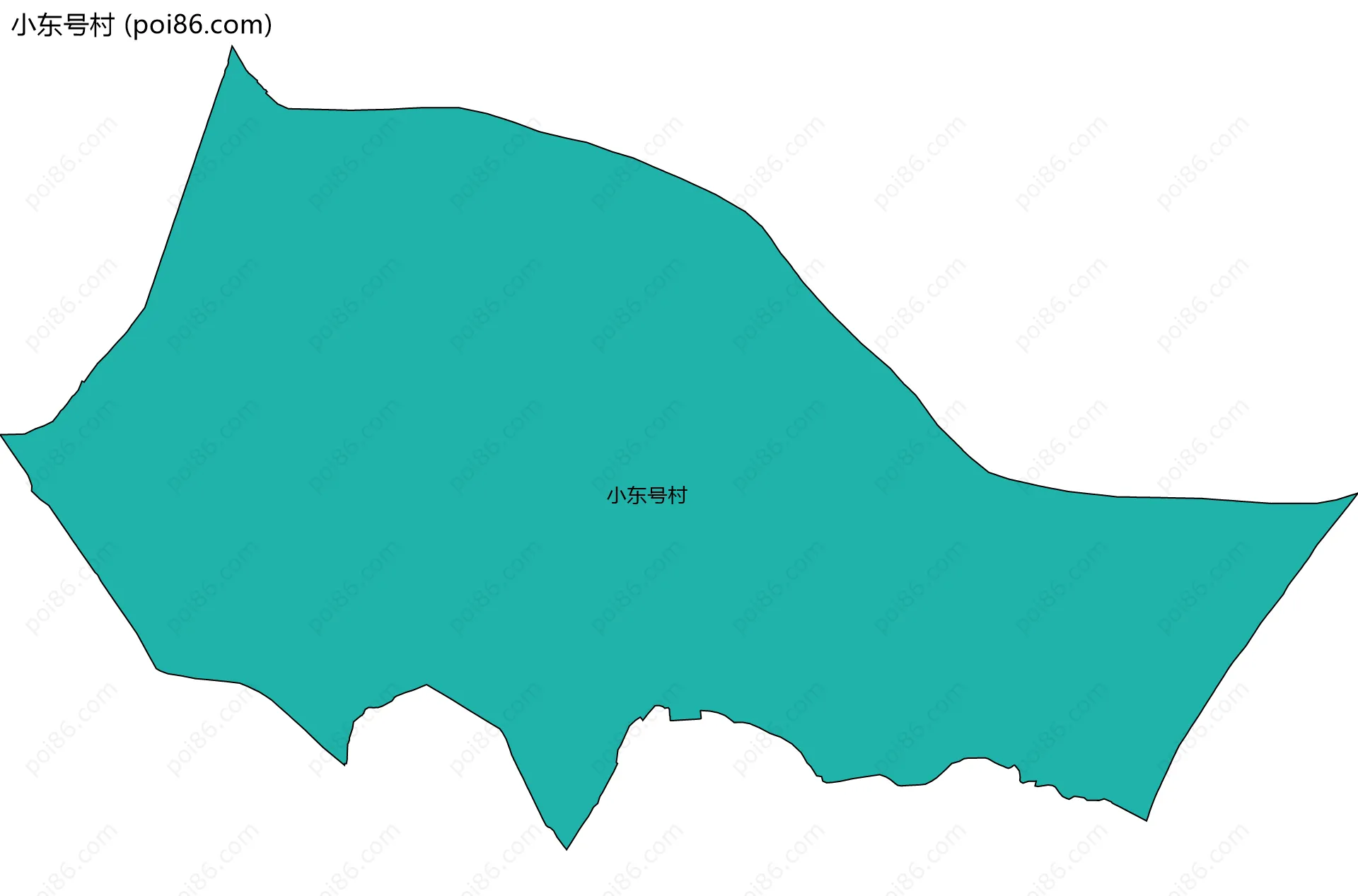 小东号村边界地图