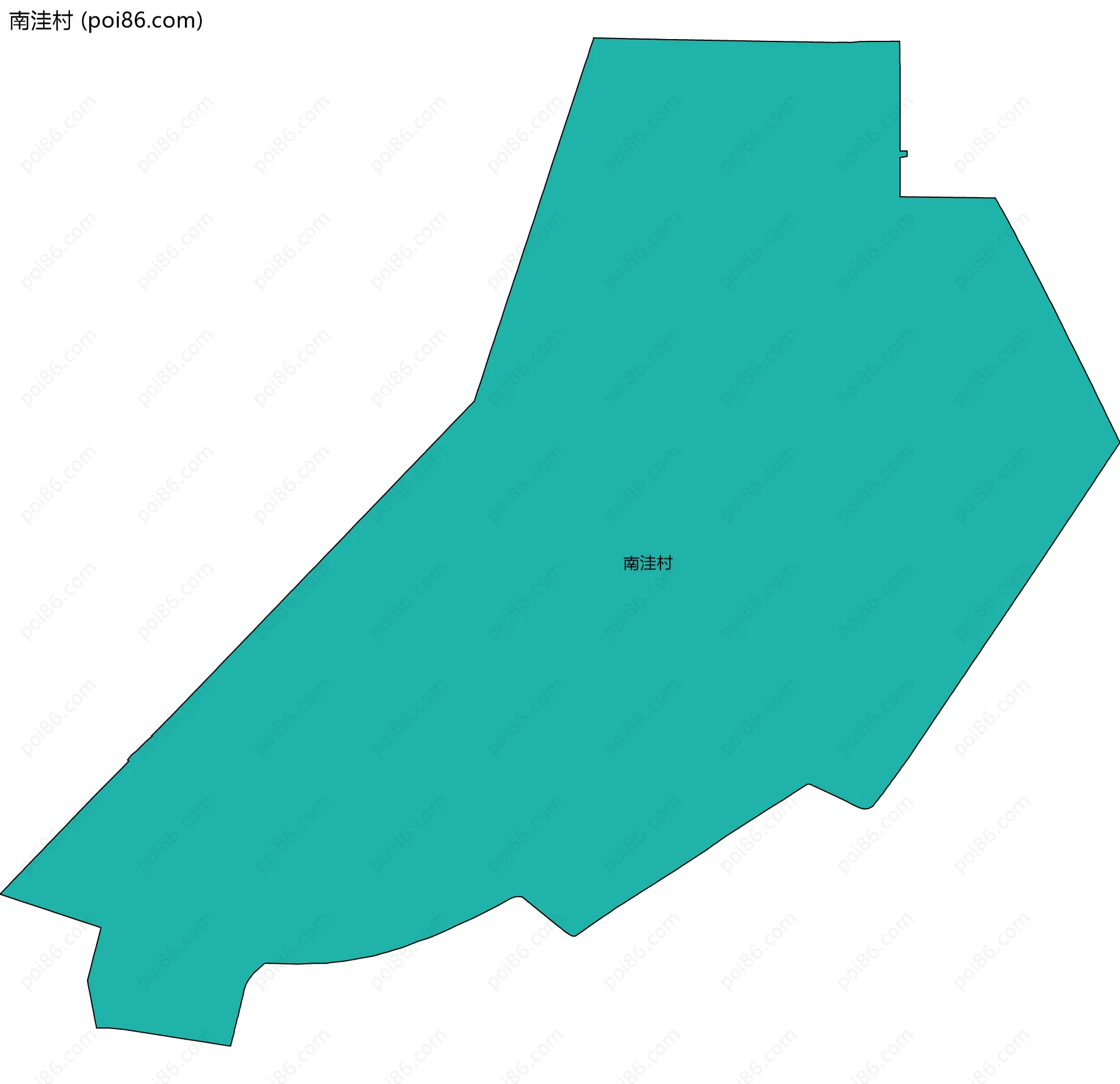 南洼村边界地图