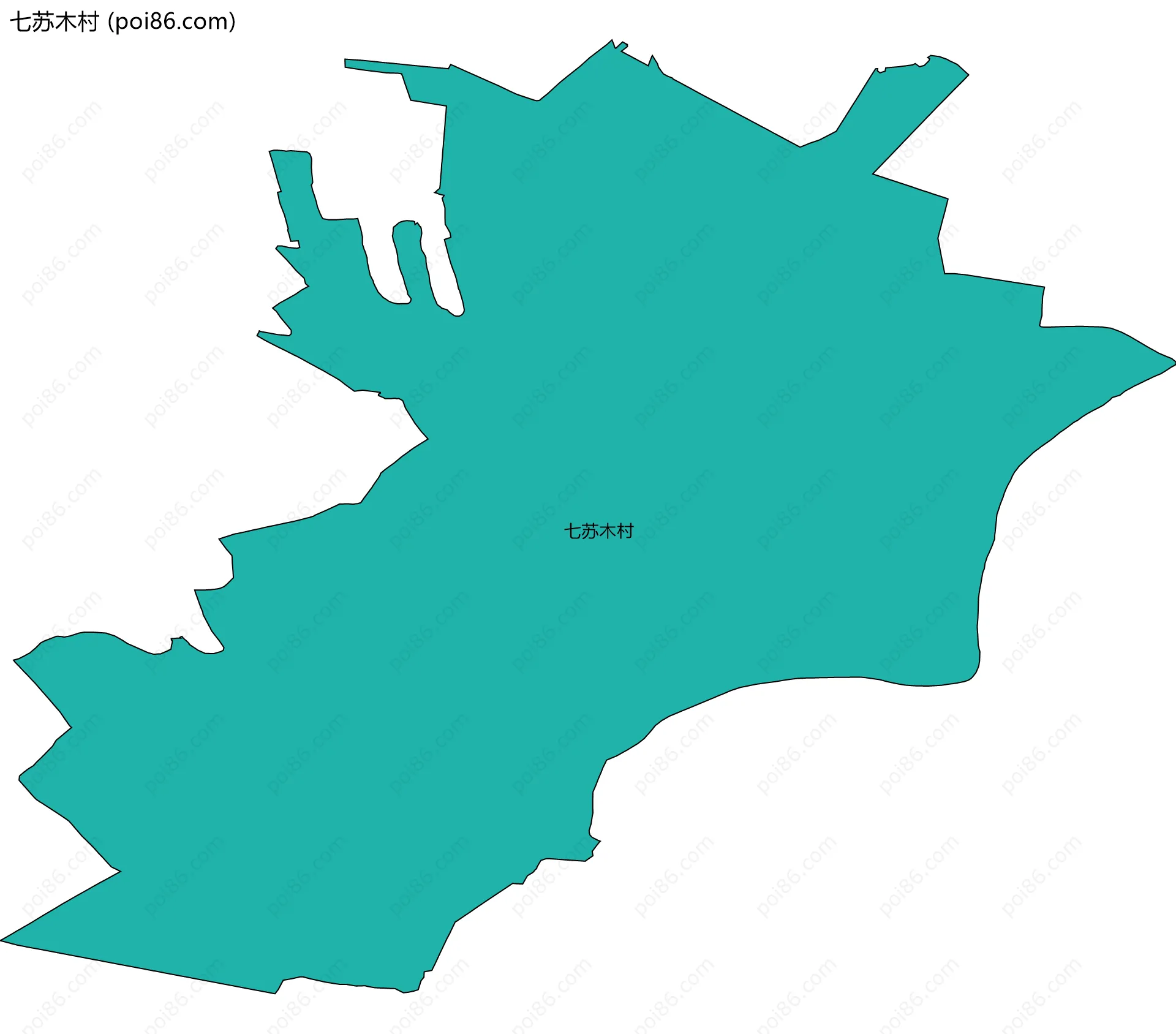 七苏木村边界地图