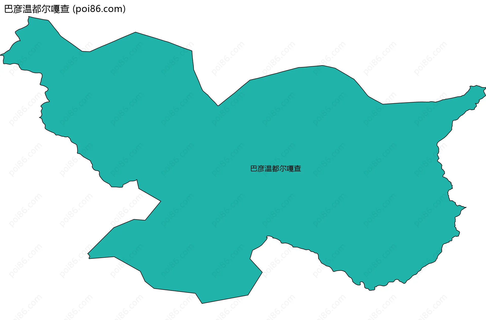 巴彦温都尔嘎查边界地图