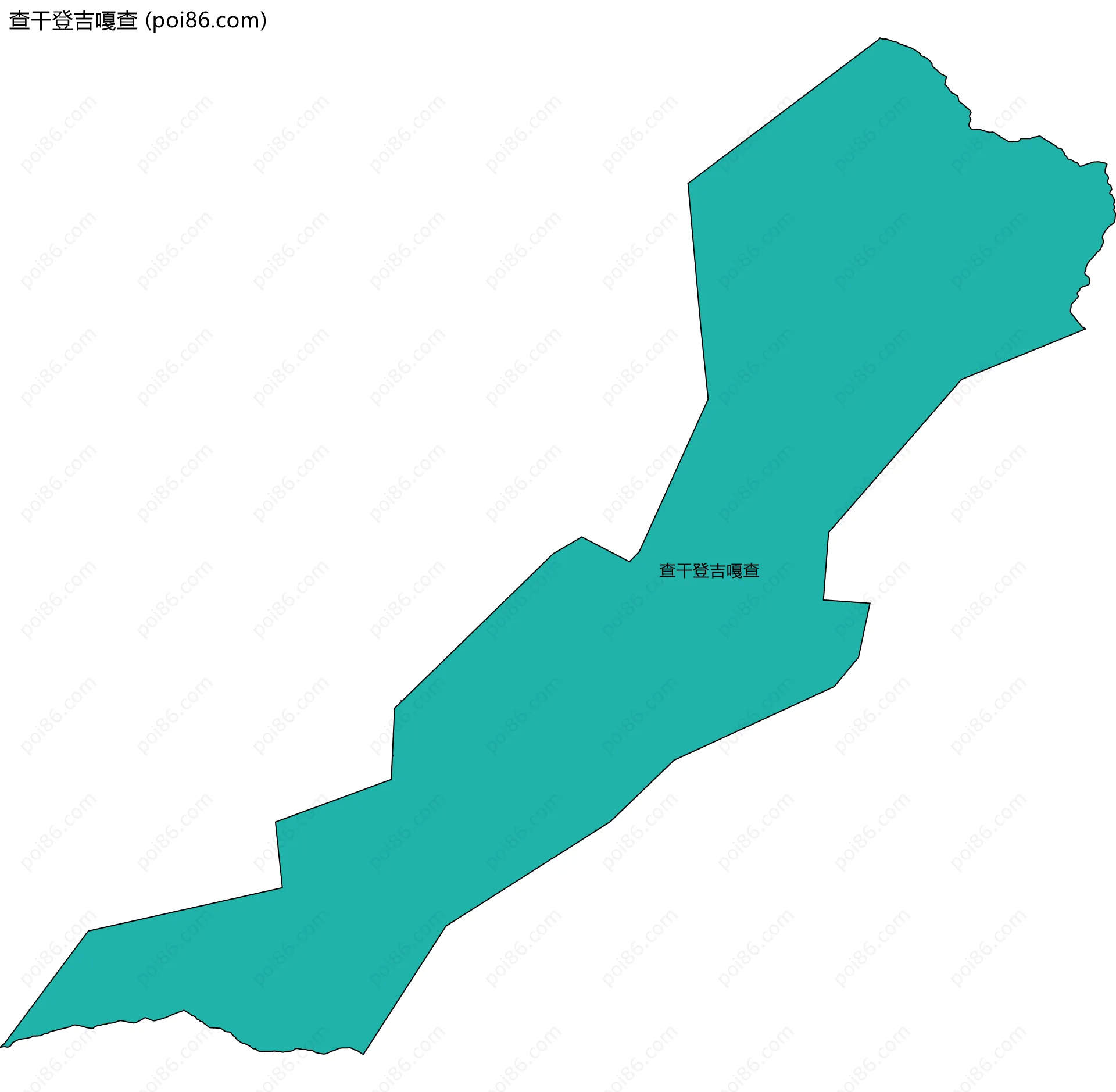 查干登吉嘎查边界地图