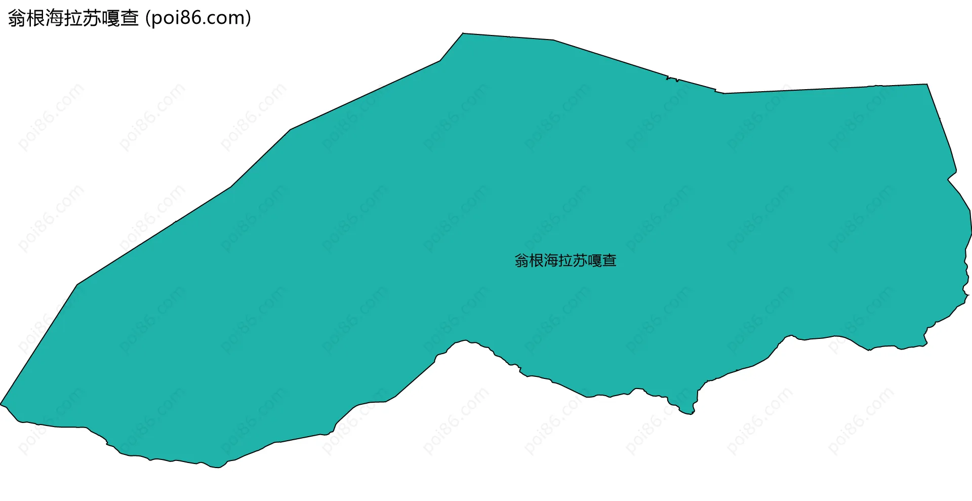 翁根海拉苏嘎查边界地图