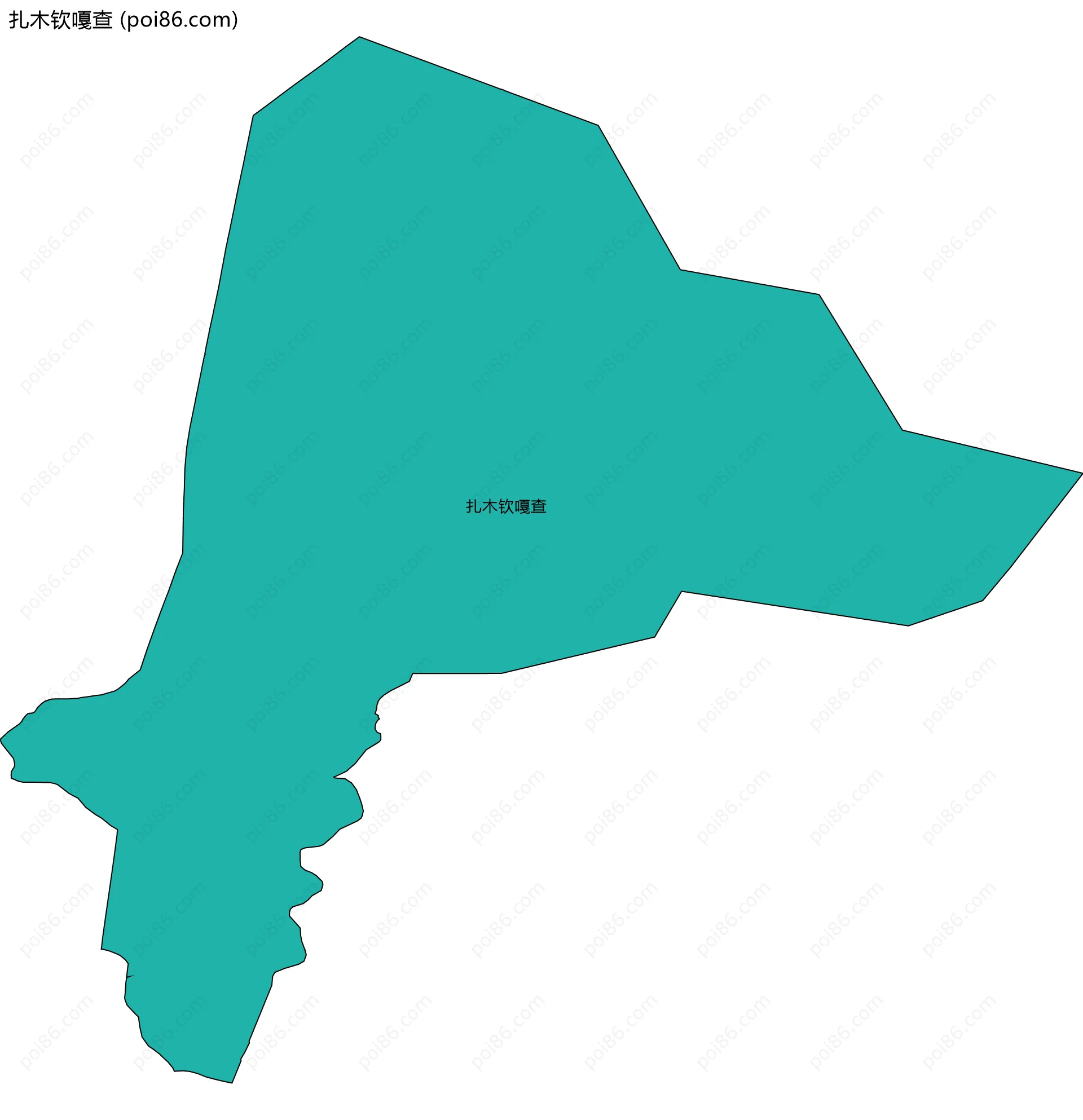 扎木钦嘎查边界地图