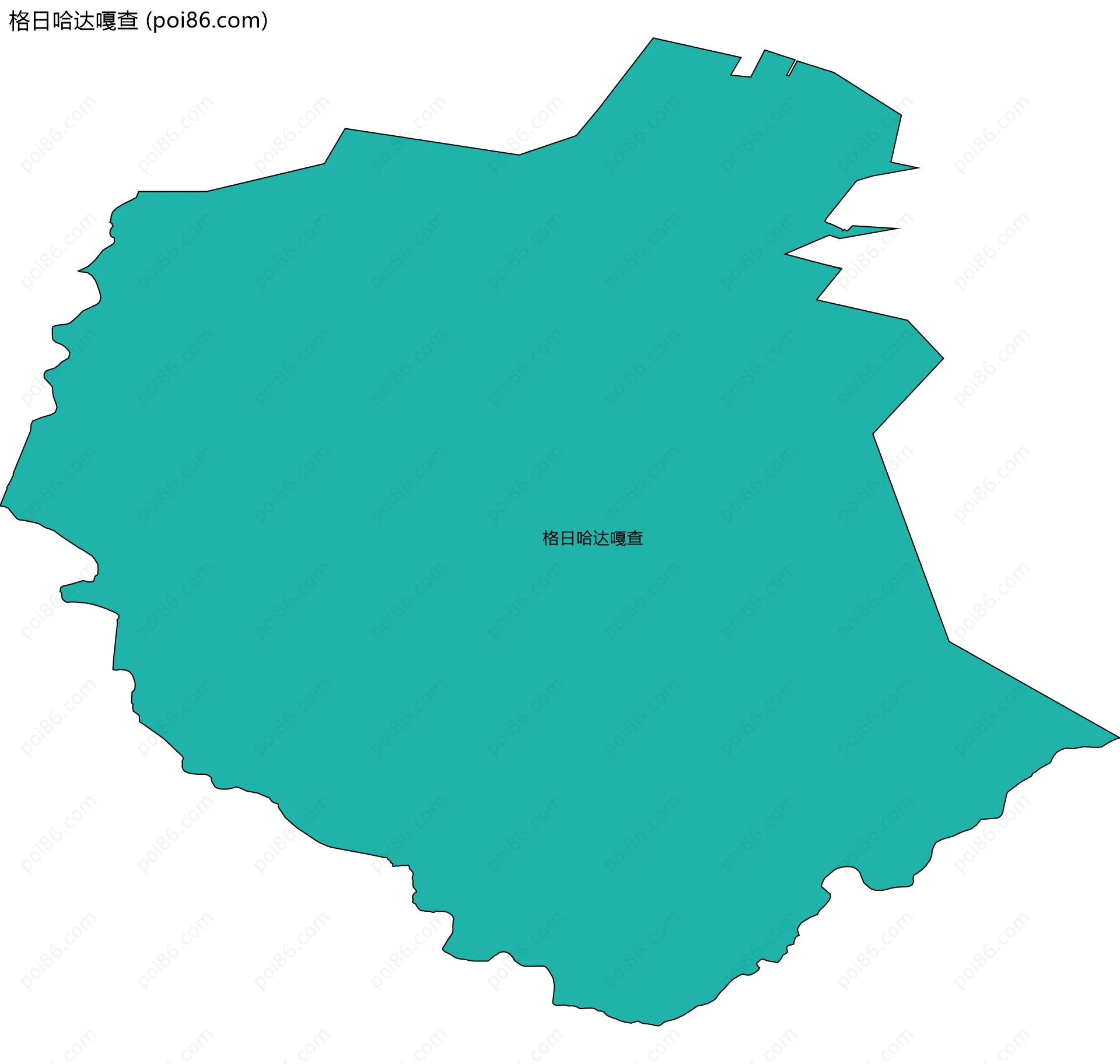 格日哈达嘎查边界地图