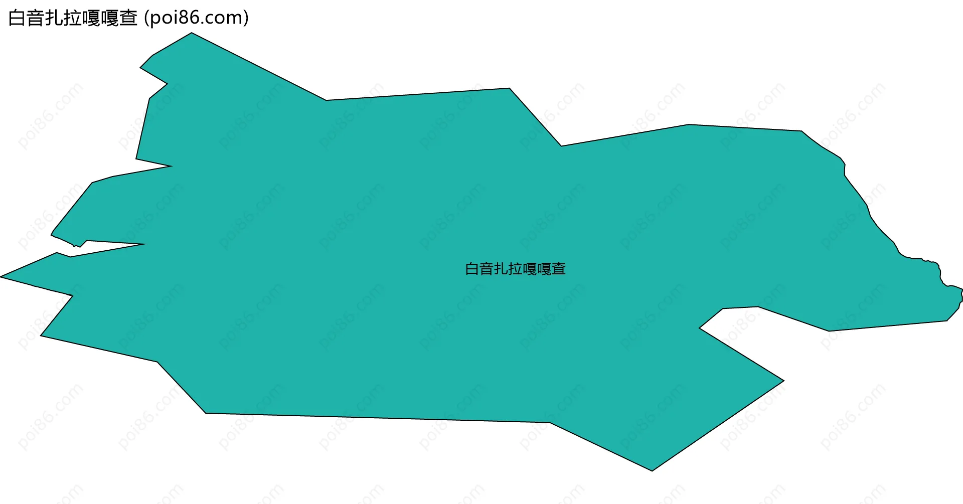 白音扎拉嘎嘎查边界地图