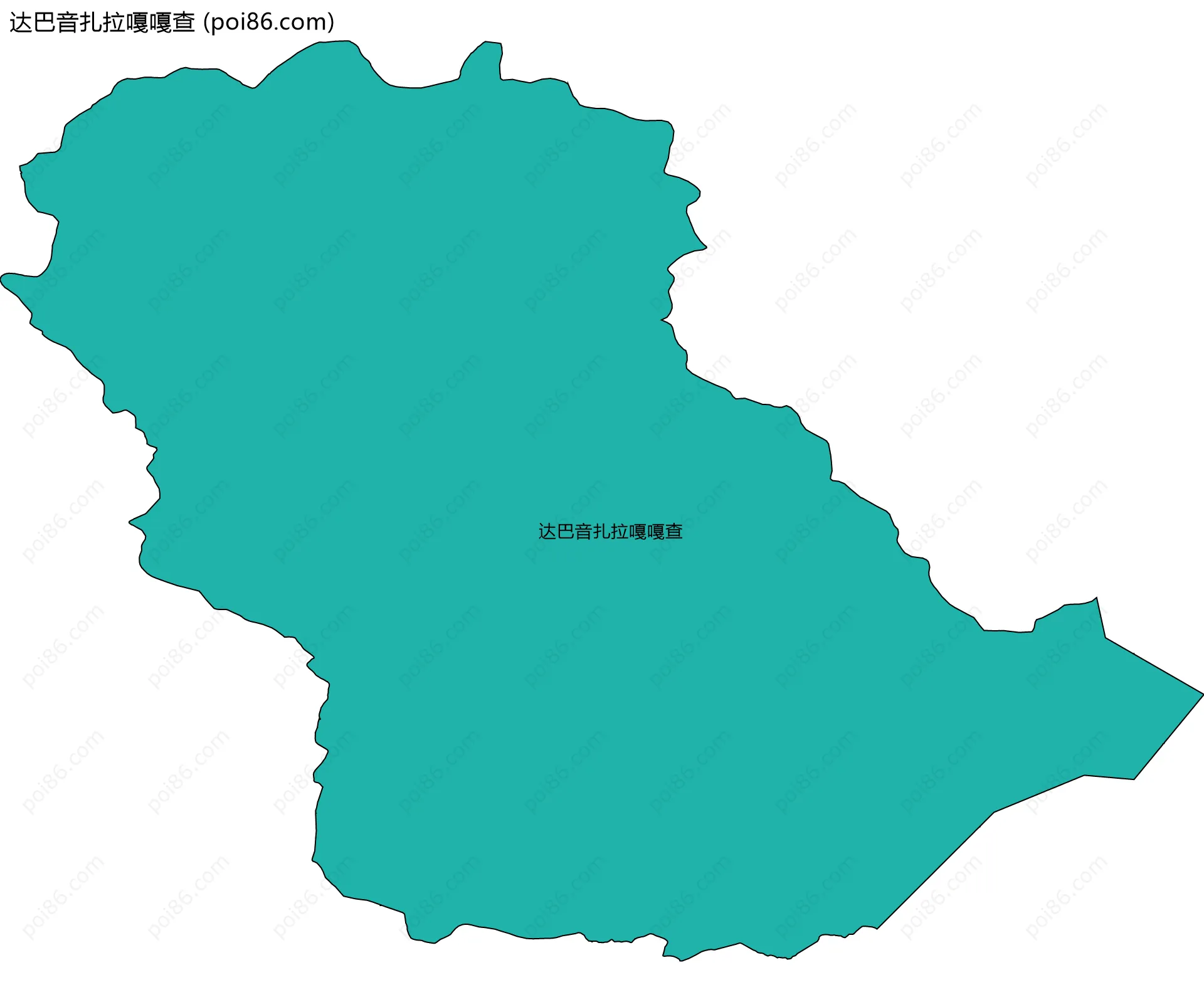 达巴音扎拉嘎嘎查边界地图