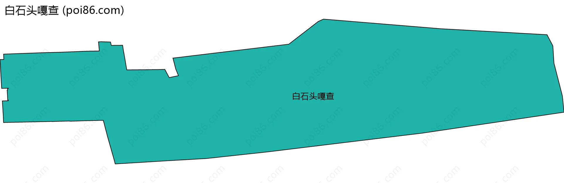 白石头嘎查边界地图