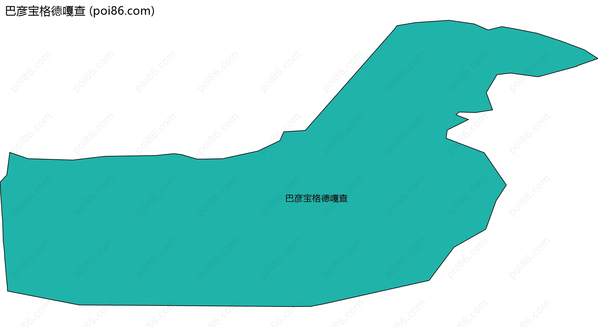 巴彦宝格德嘎查边界地图