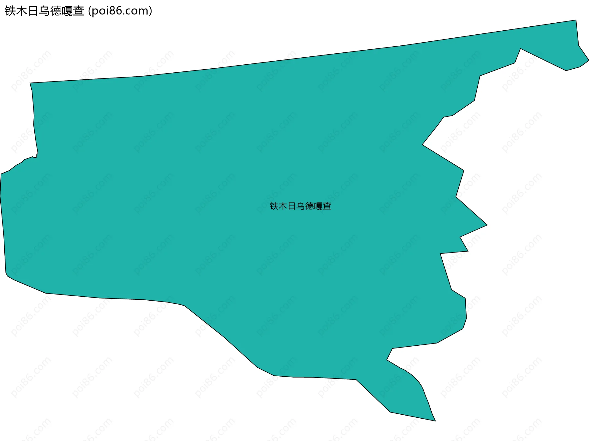铁木日乌德嘎查边界地图