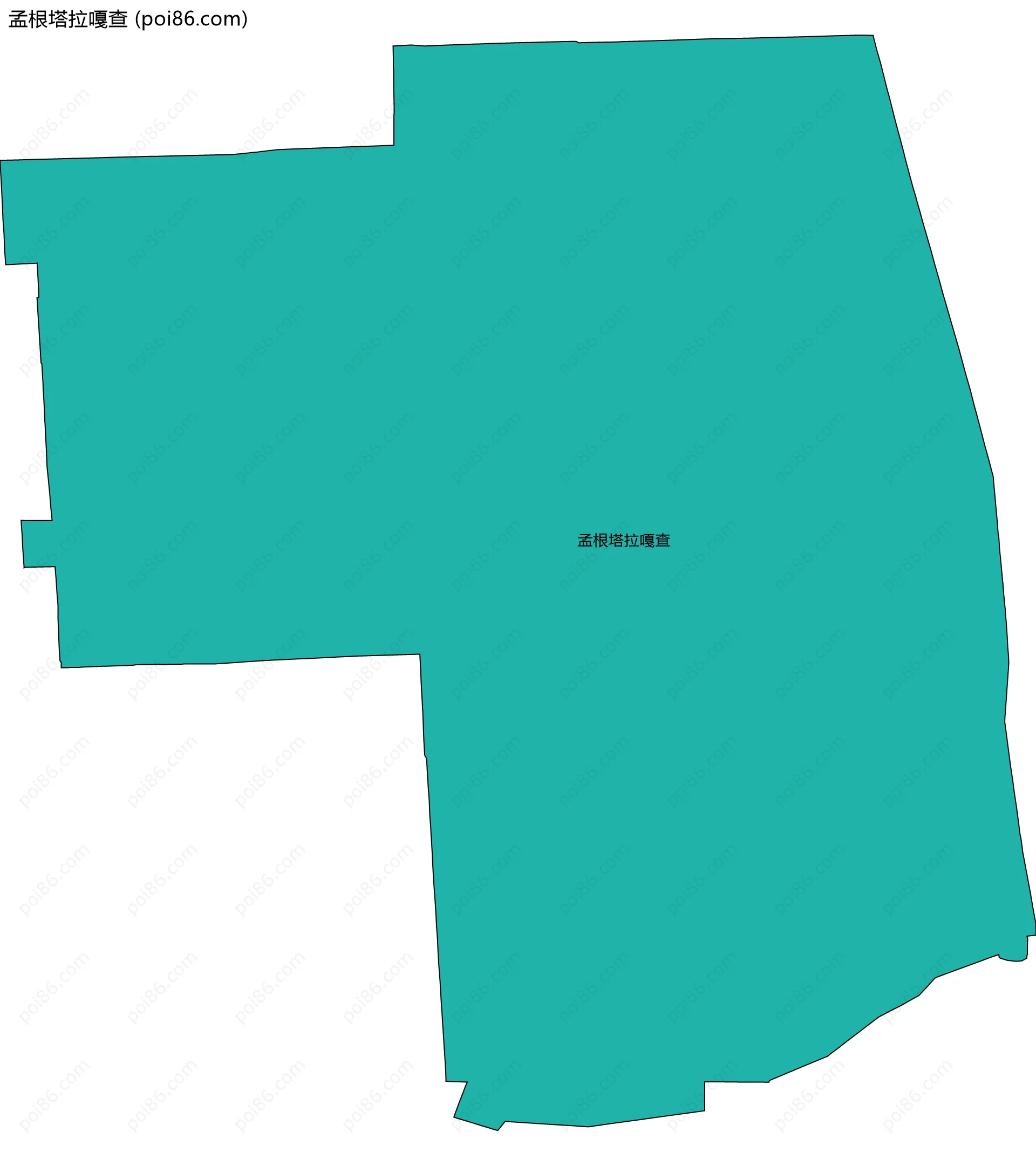 孟根塔拉嘎查边界地图