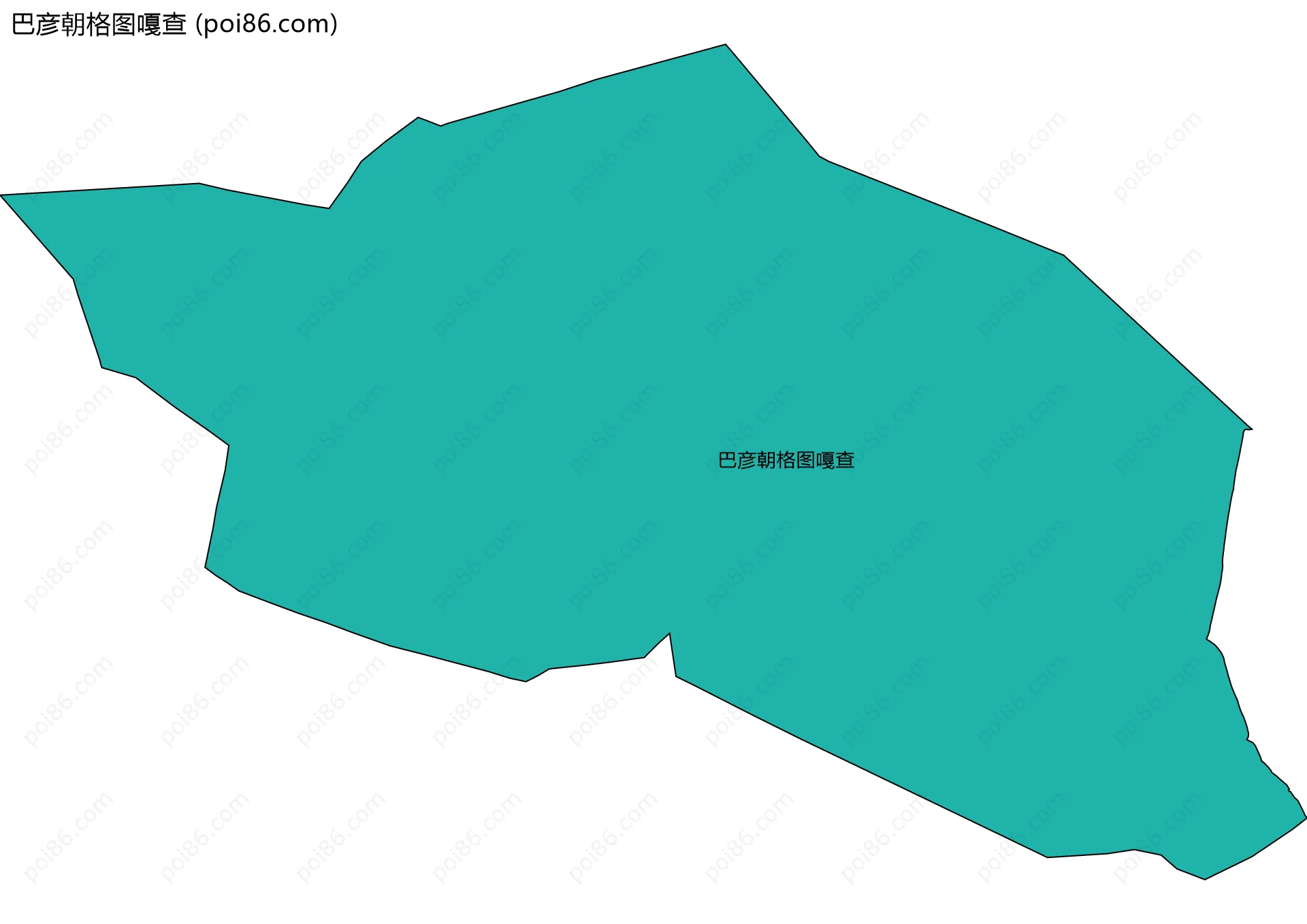 巴彦朝格图嘎查边界地图