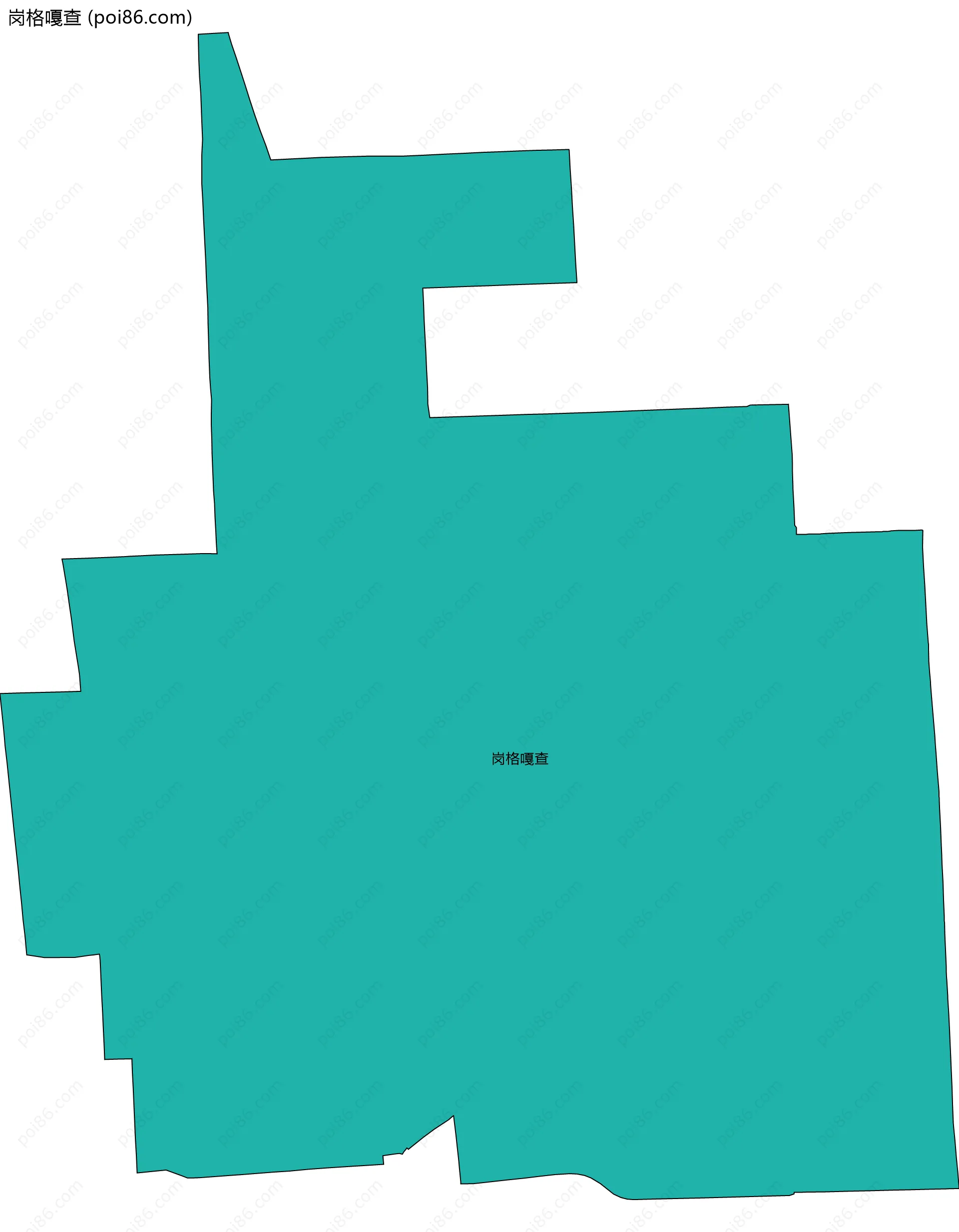 岗格嘎查边界地图