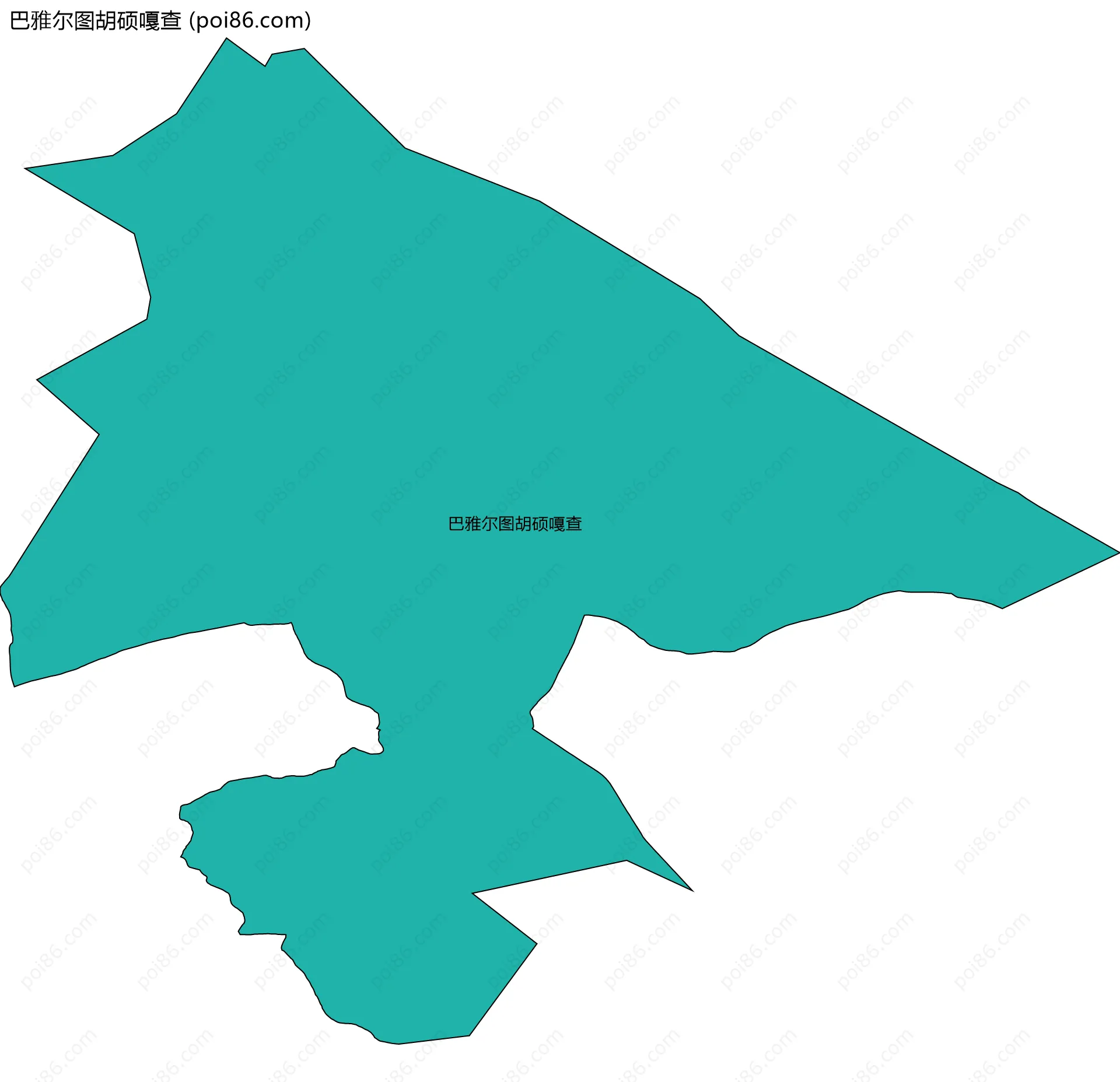 巴雅尔图胡硕嘎查边界地图