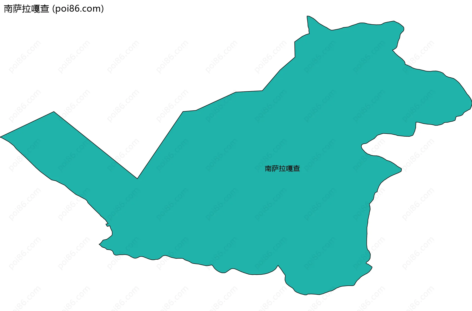 南萨拉嘎查边界地图