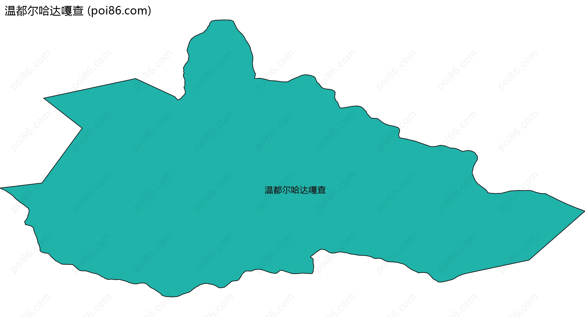 温都尔哈达嘎查边界地图