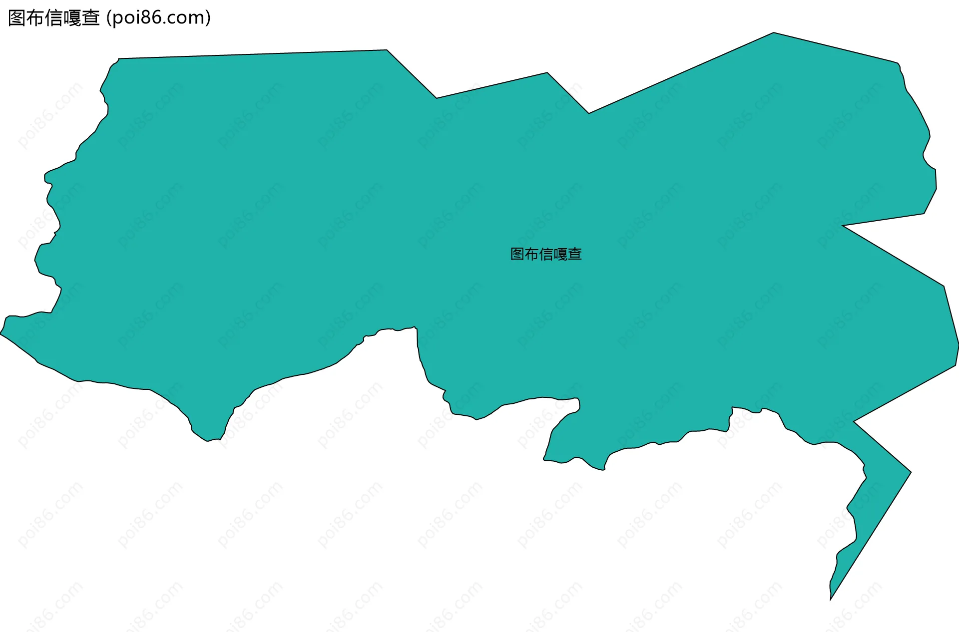 图布信嘎查边界地图